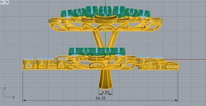 Half Bezel Setting Diamond collection 2439 3D print model 3D print model_2