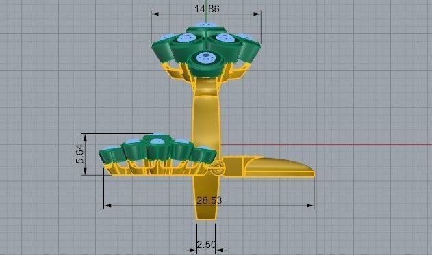 Triangle diamond collection 2440 3D print model 3D print model_2