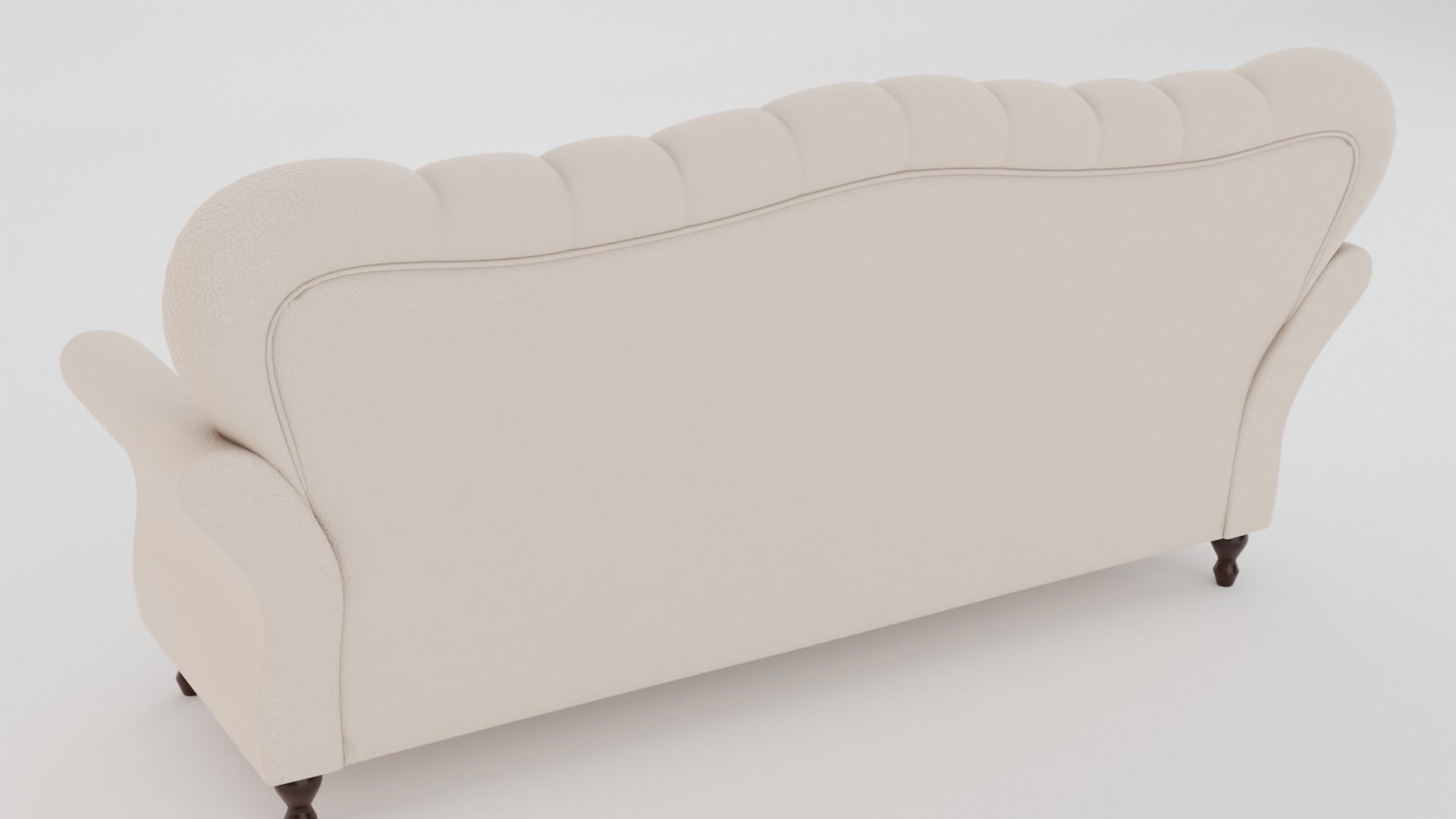 Chesterfield Sofa Low-poly 3D model_15