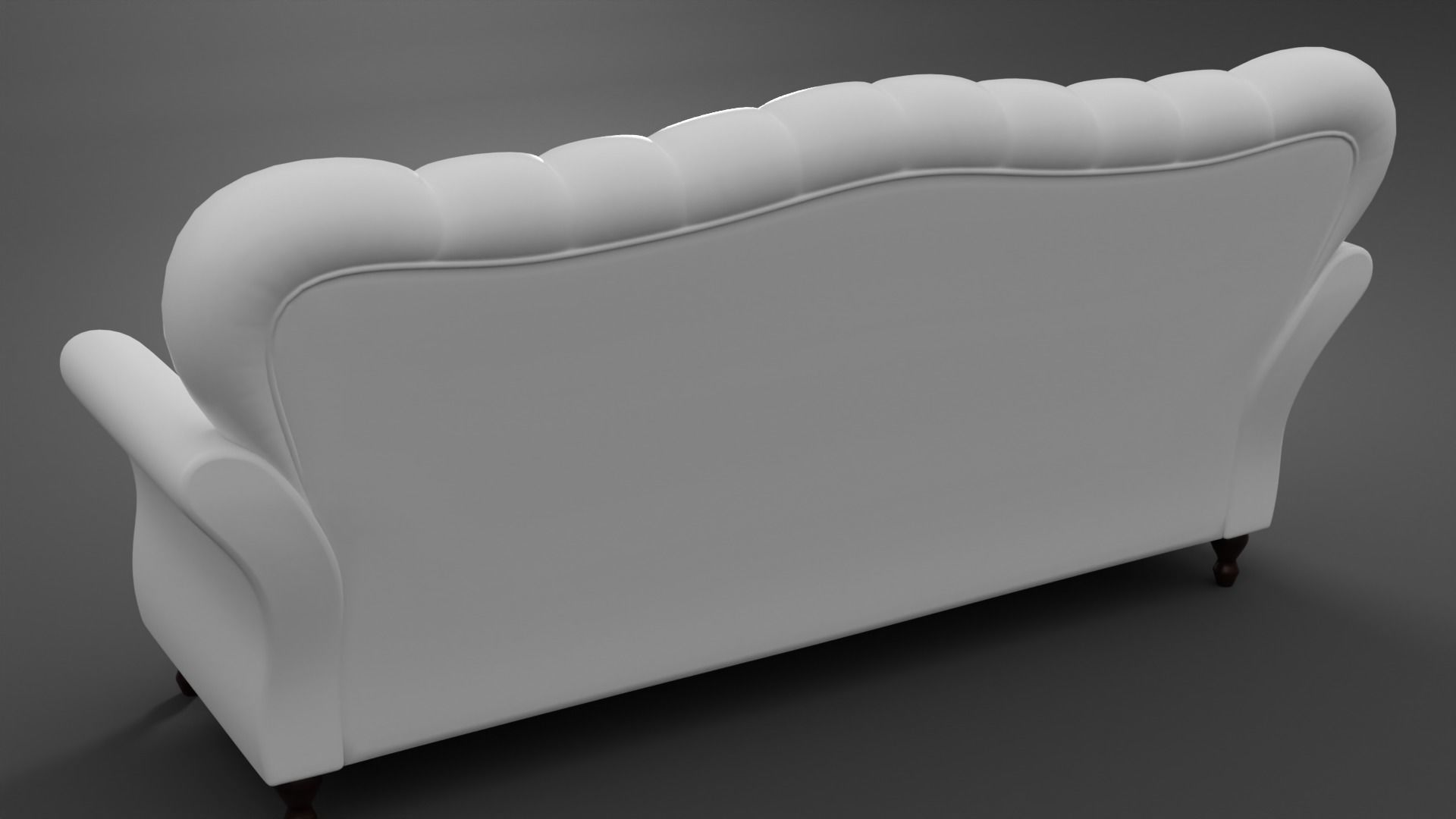 Chesterfield Sofa Low-poly 3D model_17
