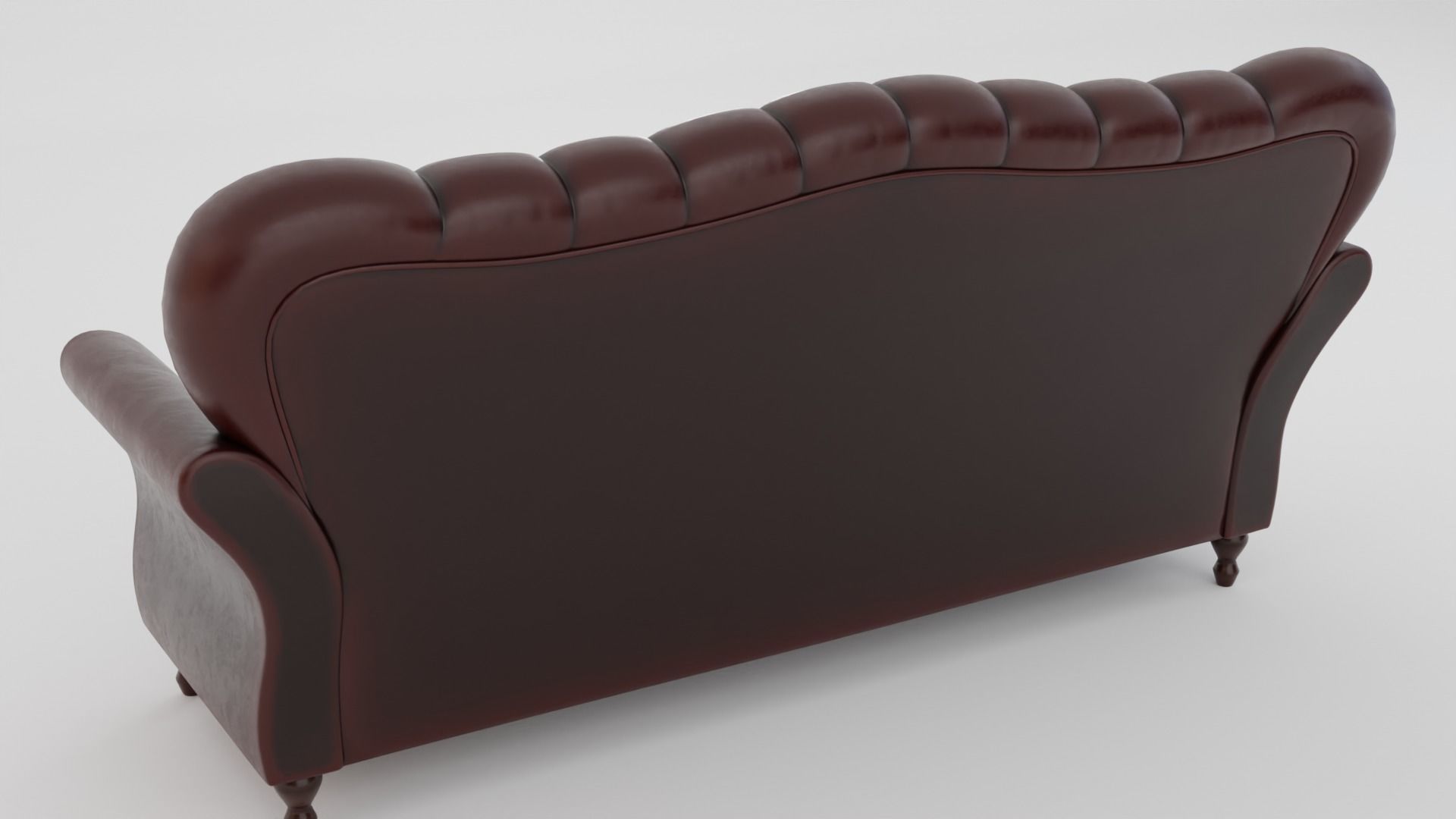 Chesterfield Sofa Low-poly 3D model_12