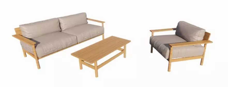 Set Fur Living Room 3D print model