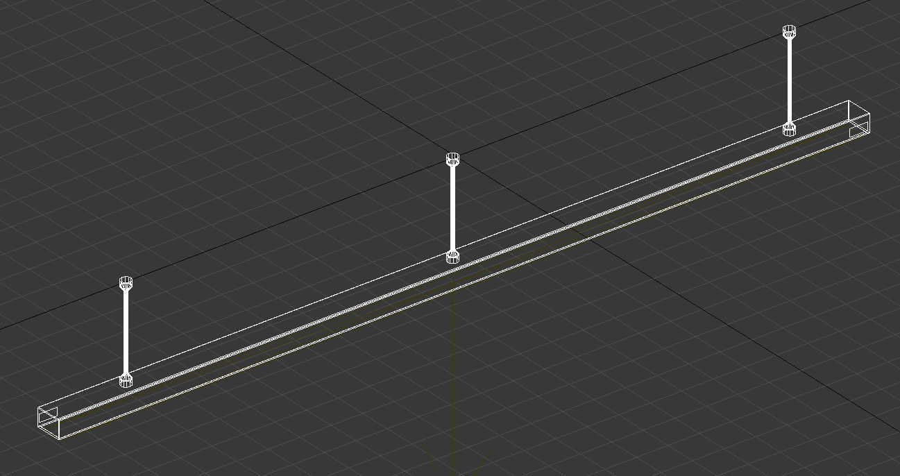 linear flush mount ceiling 3D model_9