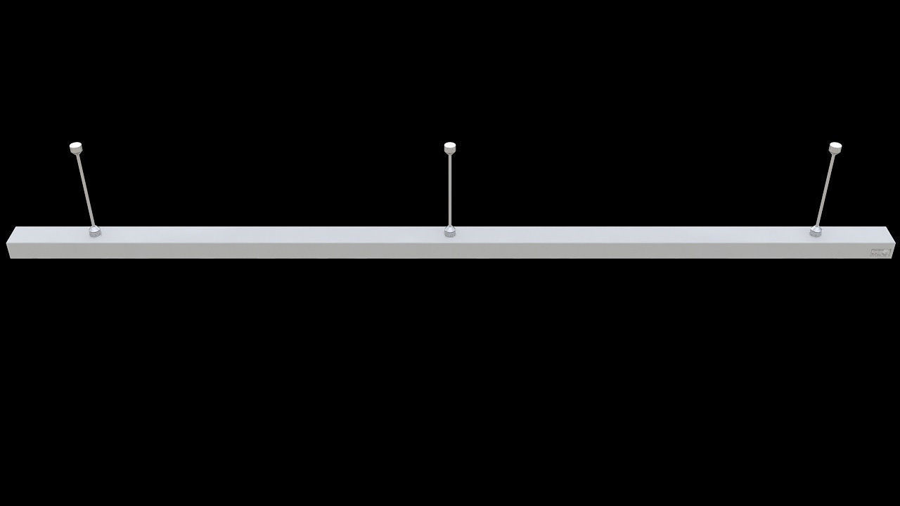 linear flush mount ceiling 3D model_4