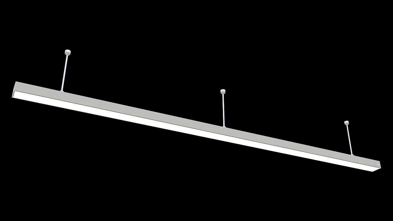 linear flush mount ceiling 3D model_1