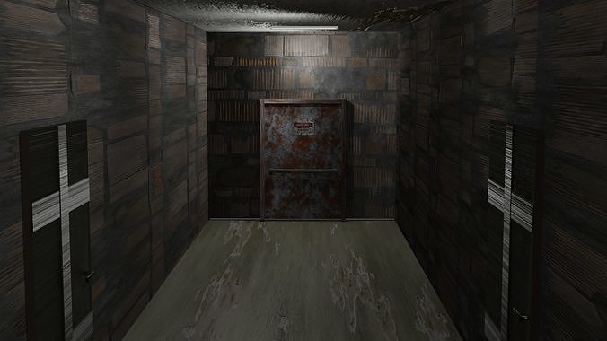 corridoio abbandonato  abandoned corridor 3D model