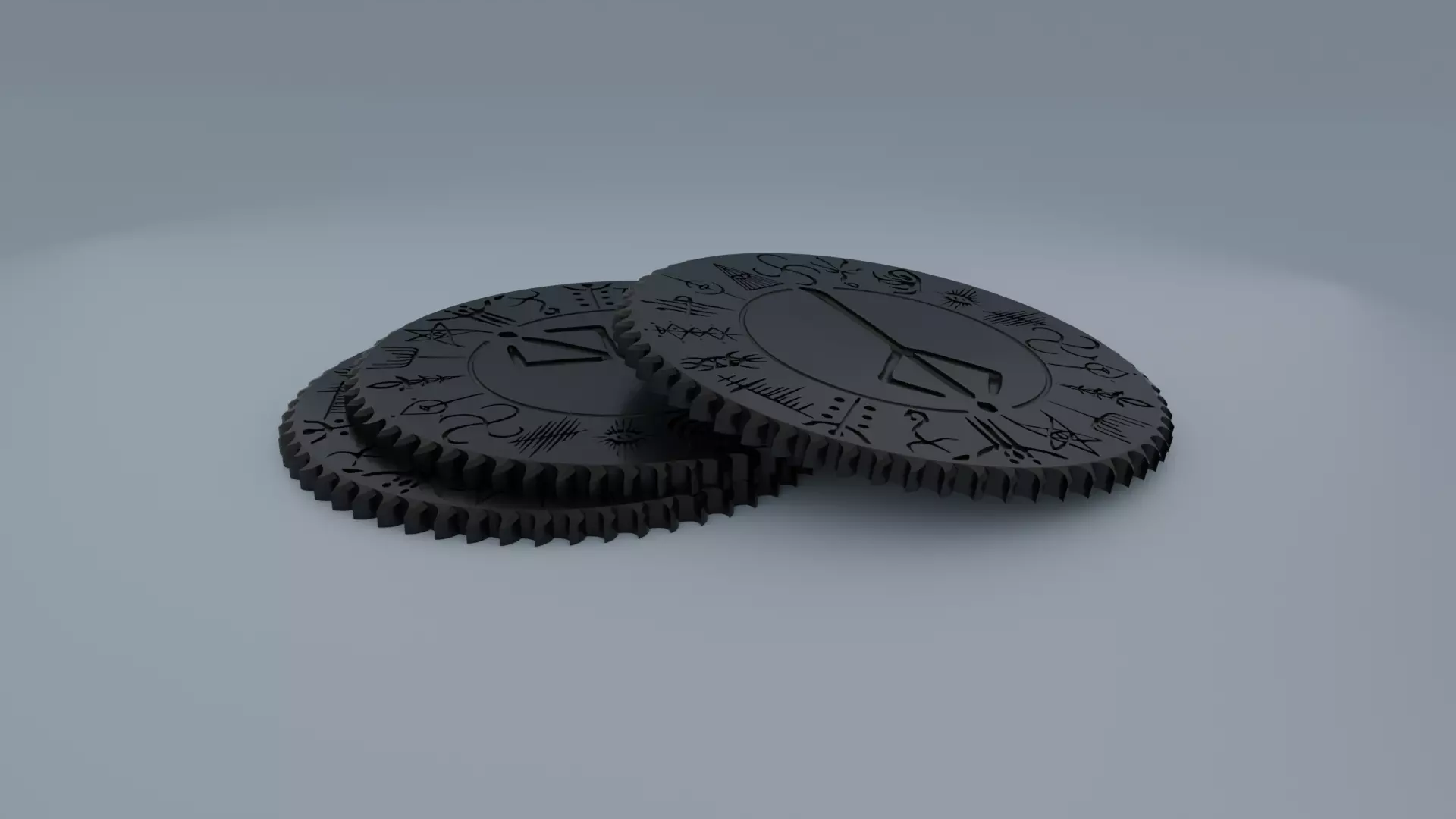 Bloodborne runes coaster 3D print model