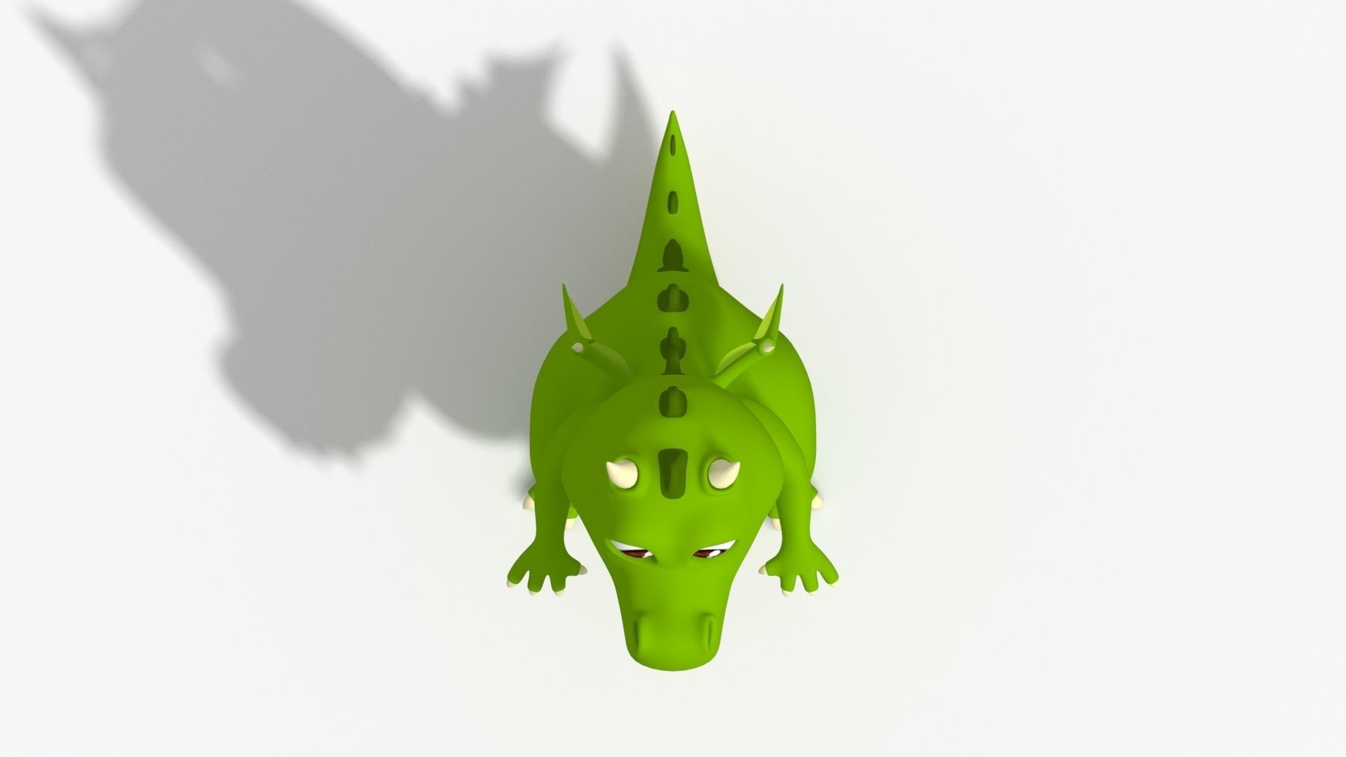 3D Cute Cartoon Dragon 3D Model Low-poly 3D model_5