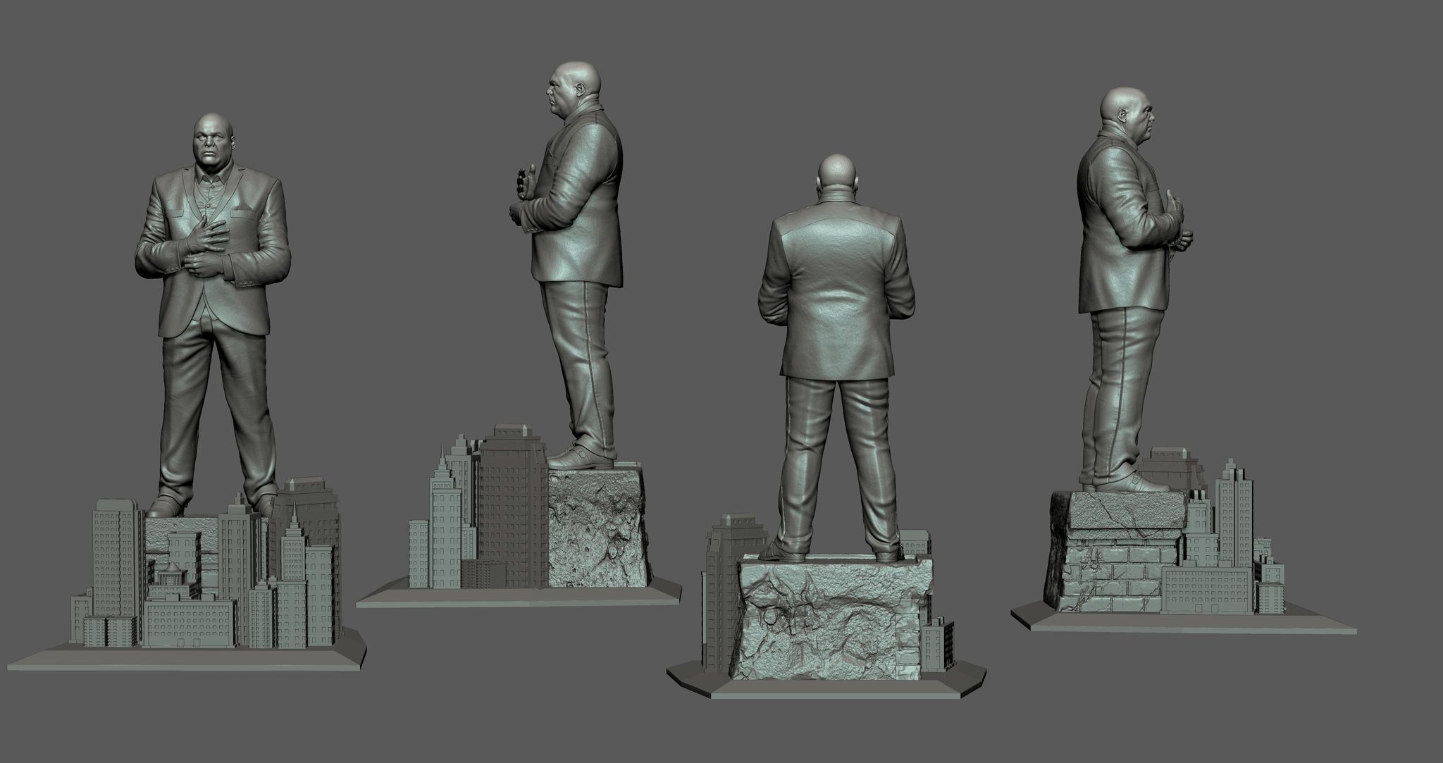 Kingpin Netflix version 3D print model_2