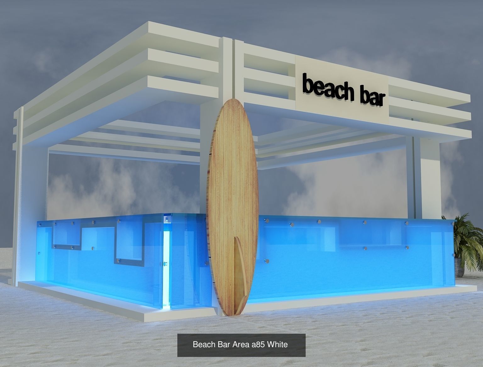 Booth Exhibition Stand G21 3D Model Collection_8