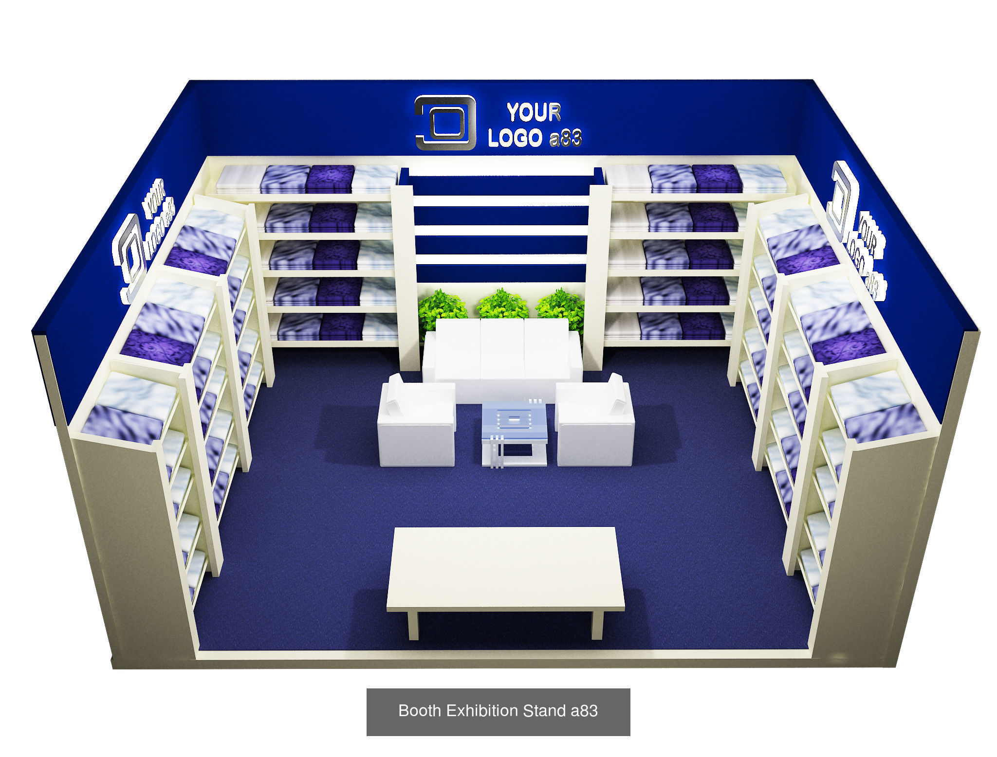 Booth Exhibition Stand G21 3D Model Collection_5