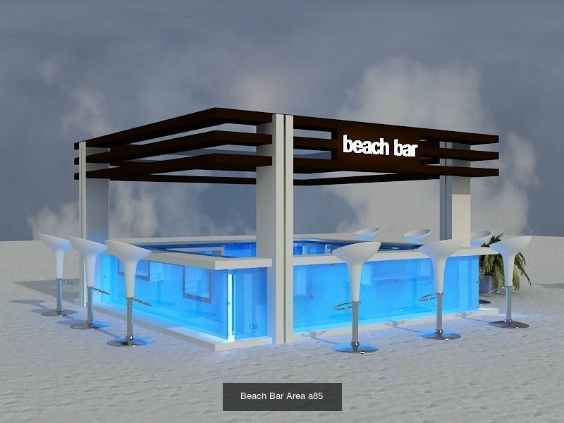 Booth Exhibition Stand G21 3D Model Collection_7