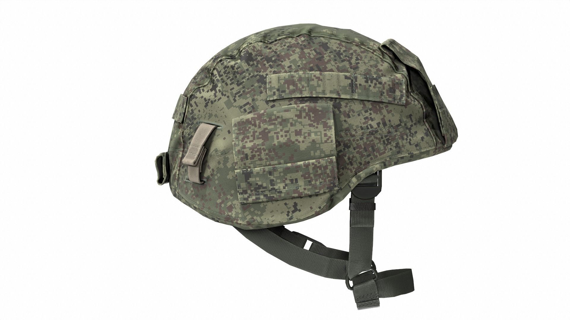 3D model Russian 6B47 Ratnik Helmet with Cover VR / AR / low-poly ...