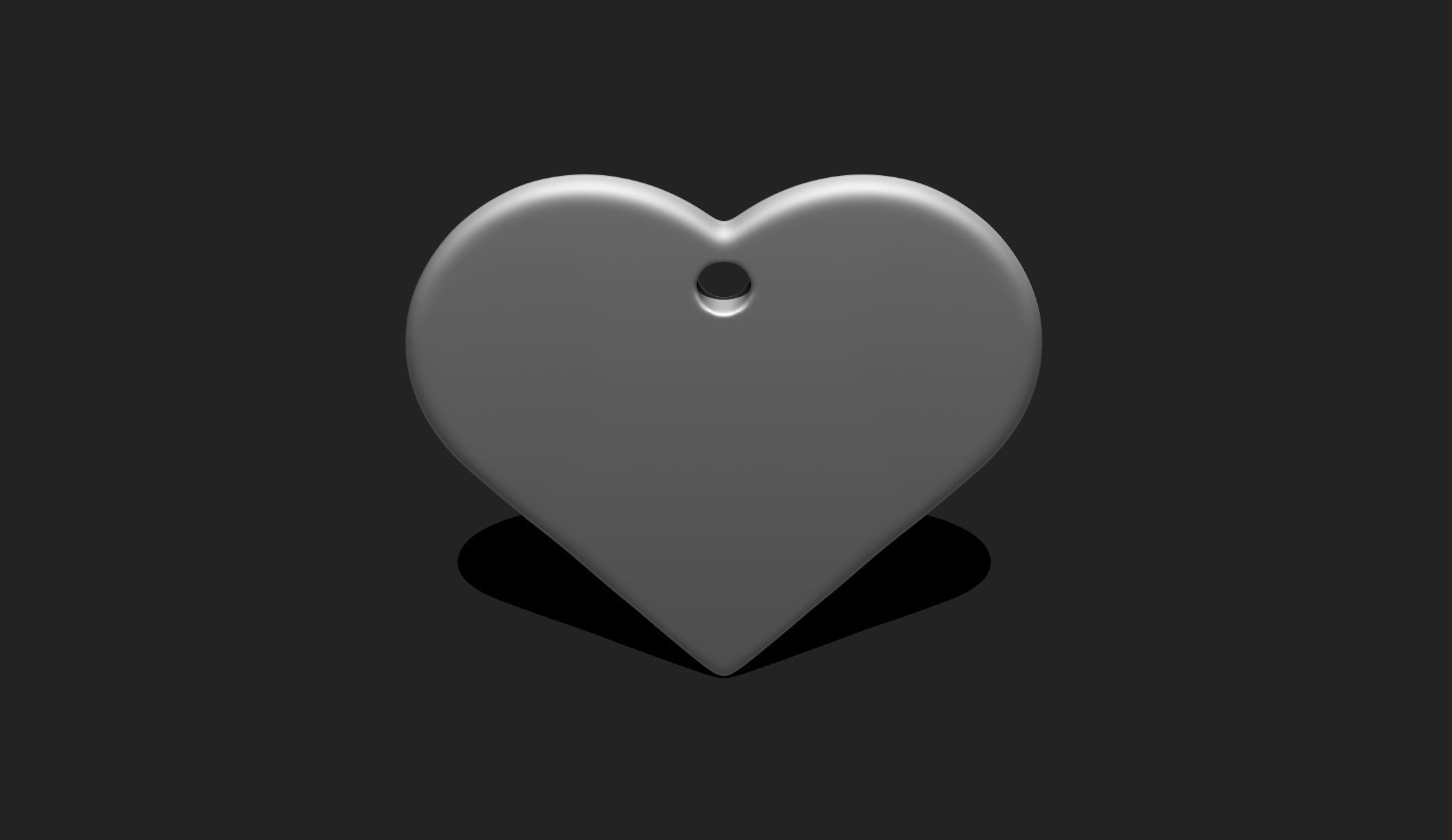 3D Heart Shape Pendant - Plate - Plaque - Decor - Jewelry 03 3D print model_7