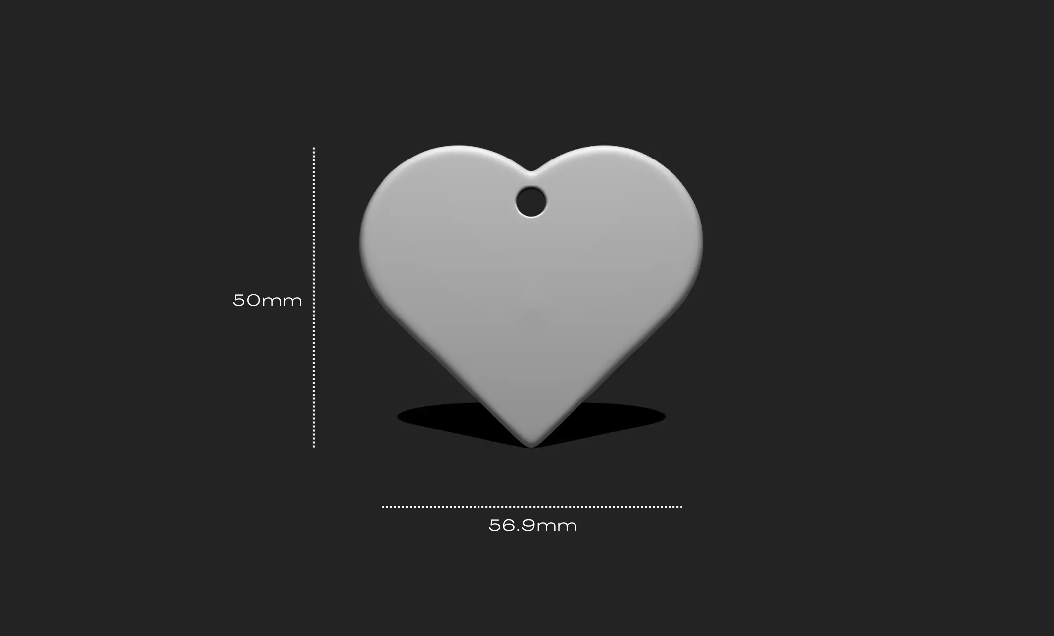 3D Heart Shape Pendant - Plate - Plaque - Decor - Jewelry 03 3D print model_0