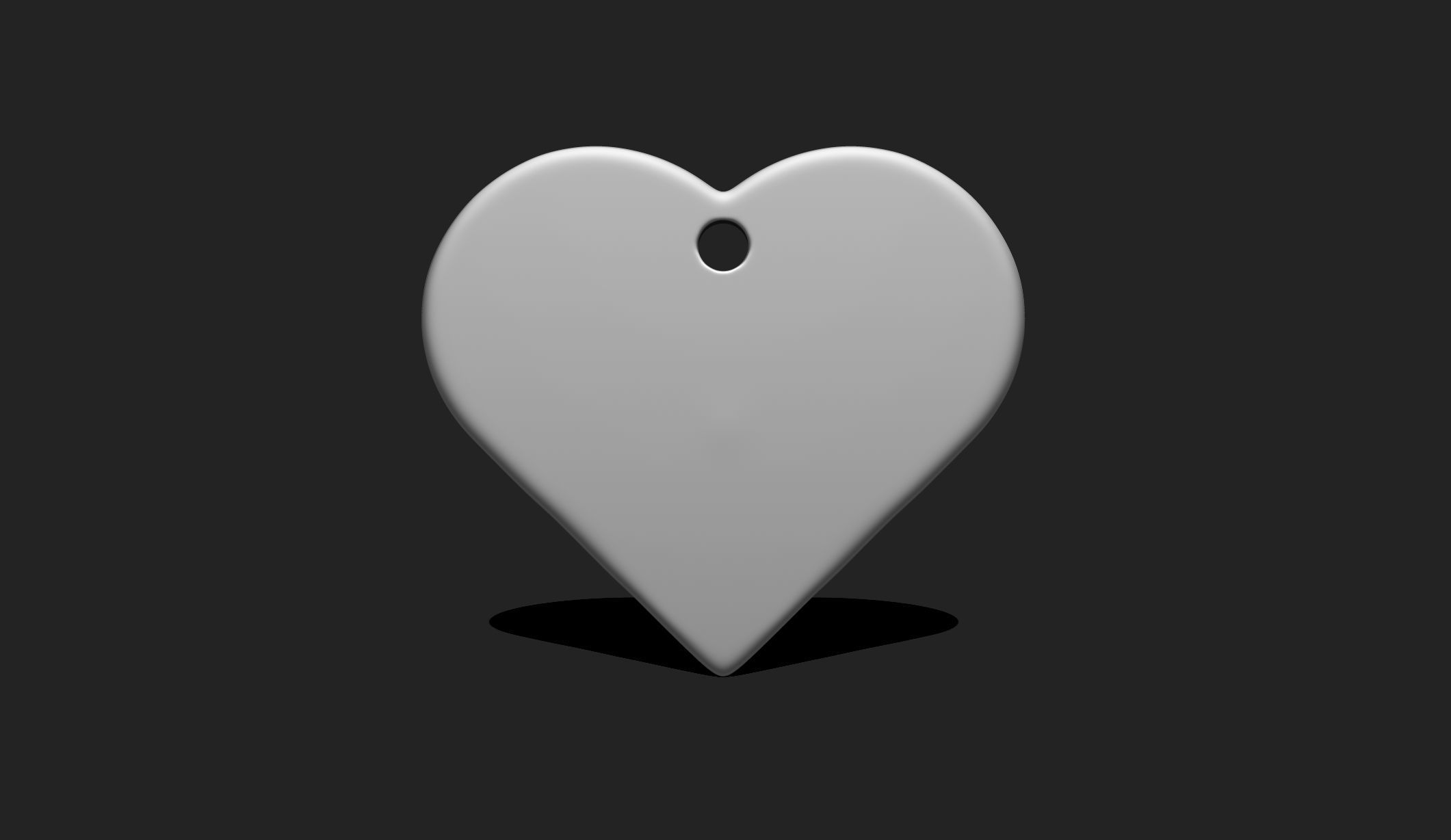 3D Heart Shape Pendant - Plate - Plaque - Decor - Jewelry 03 3D print model_2