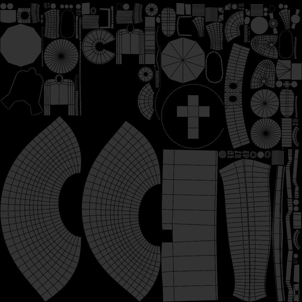 Low poly pbr robot holding candle Low-poly 3D model_13