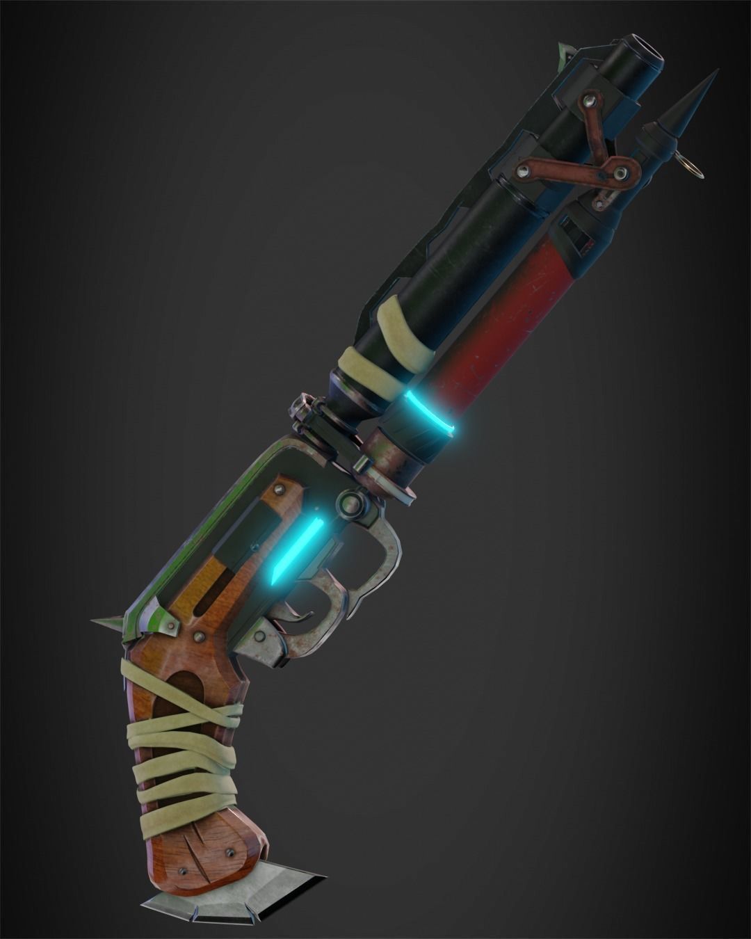Overwatch 2 Junker Queen ShotGun for Cosplay 3D print model_7
