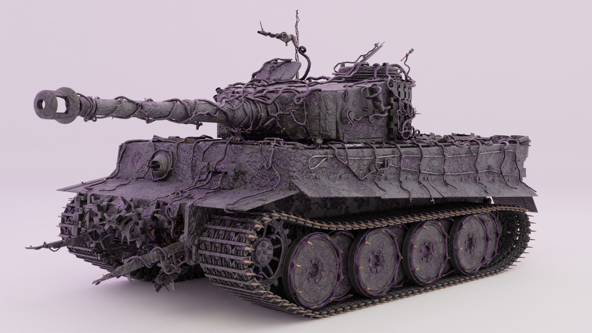 Demonic Heavy Tank Free 3D model_1