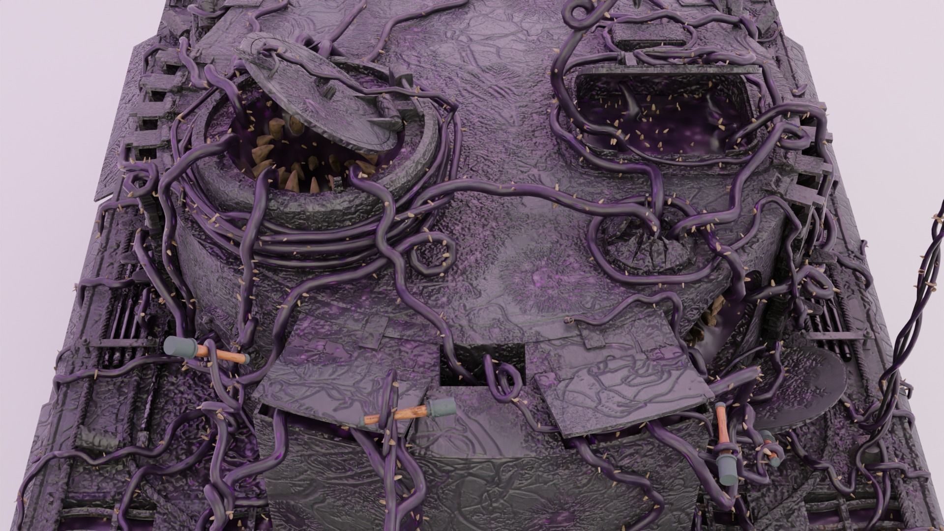 Demonic Heavy Tank Free 3D model_10