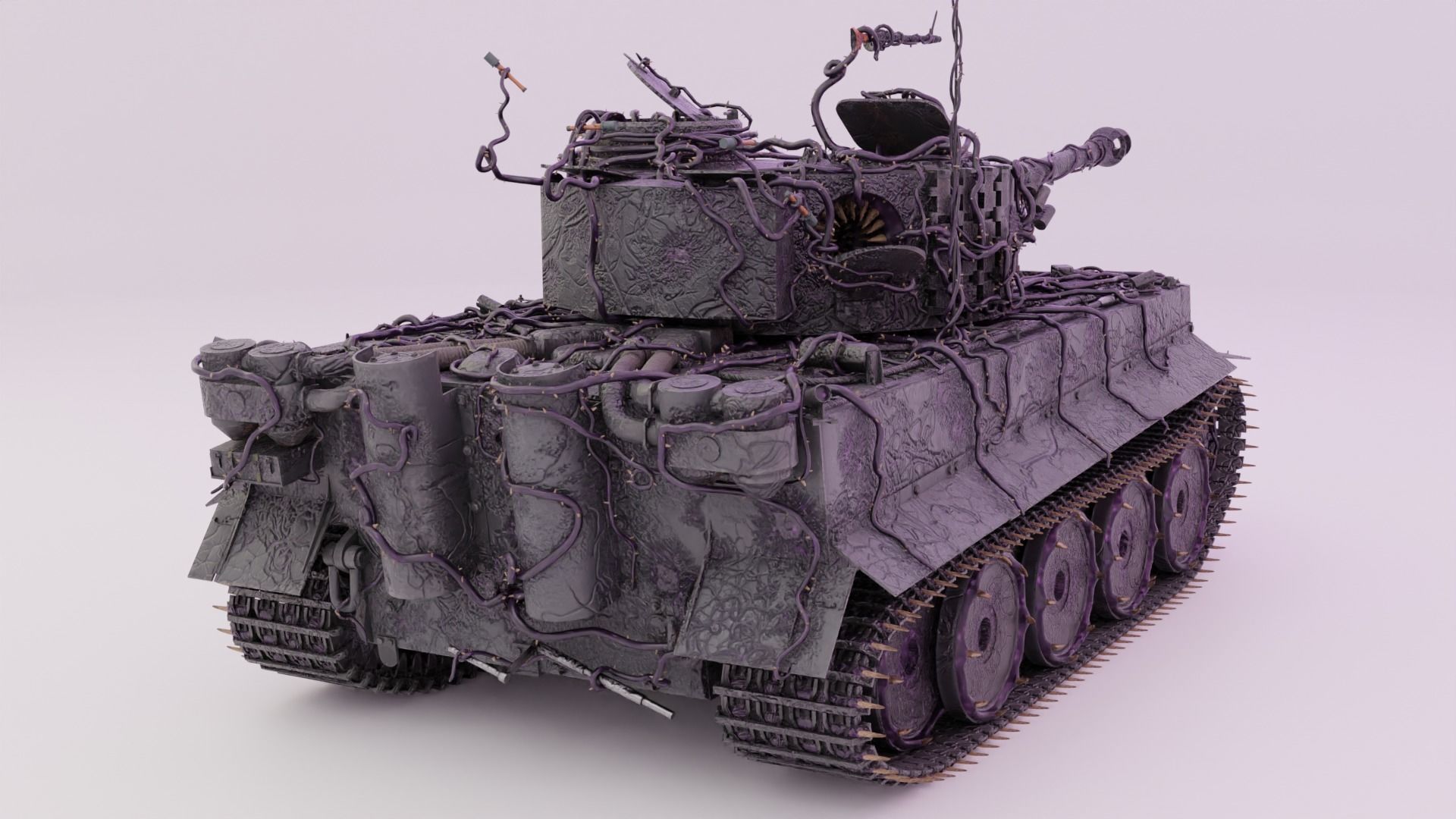 Demonic Heavy Tank Free 3D model_5