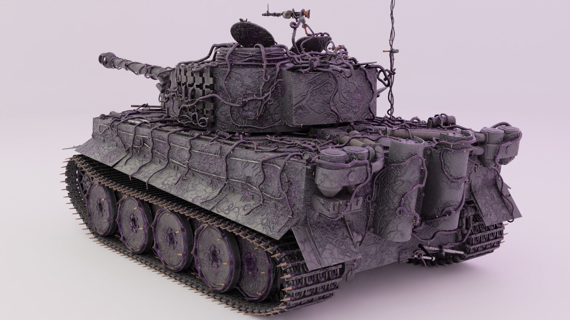 Demonic Heavy Tank Free 3D model_4