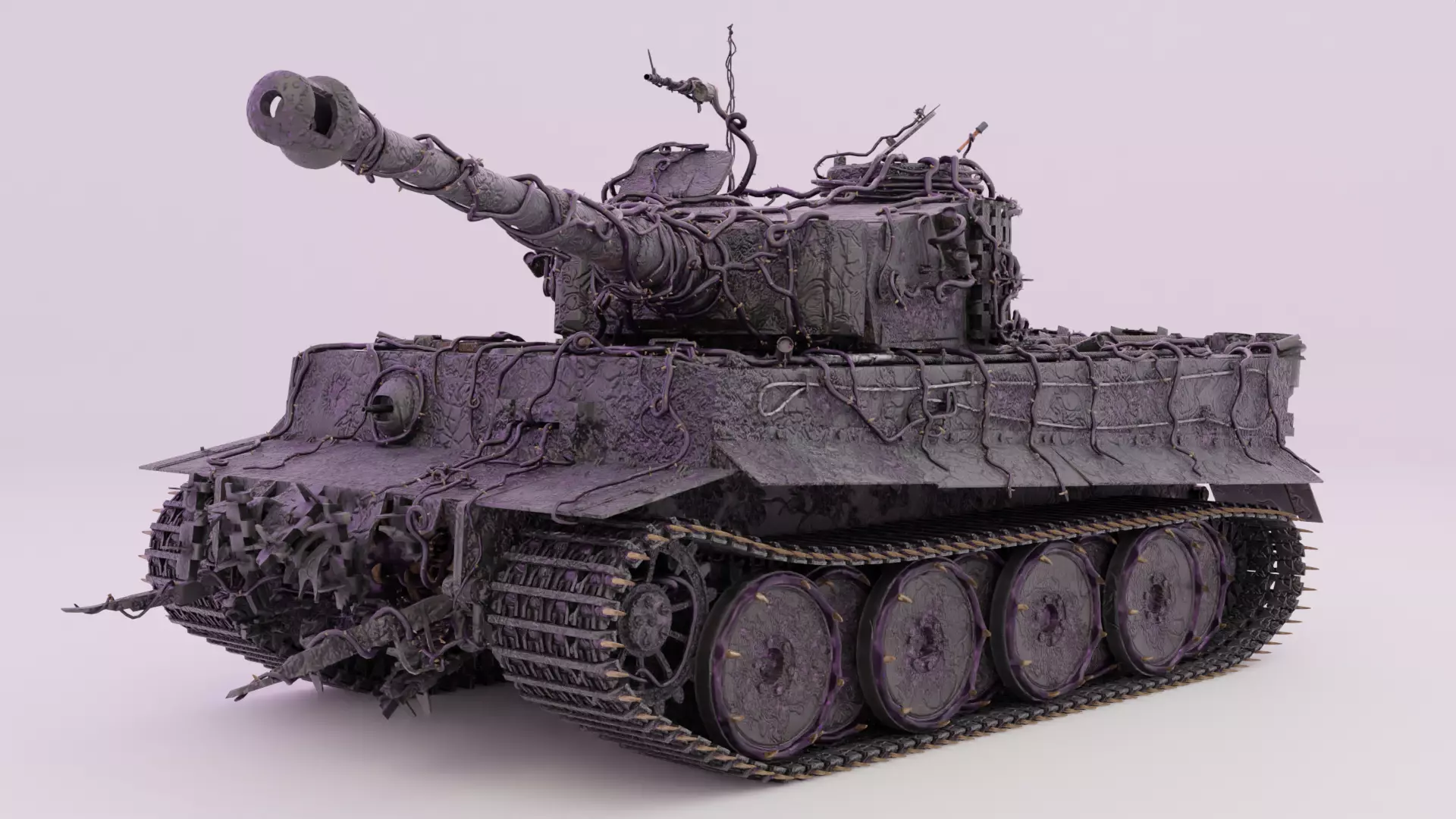 Demonic Heavy Tank Free 3D model_0