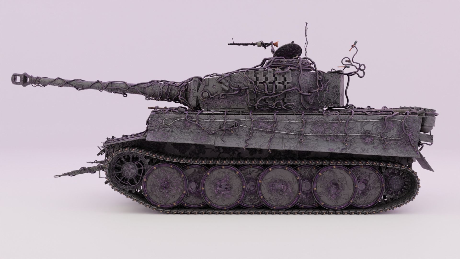 Demonic Heavy Tank Free 3D model_7