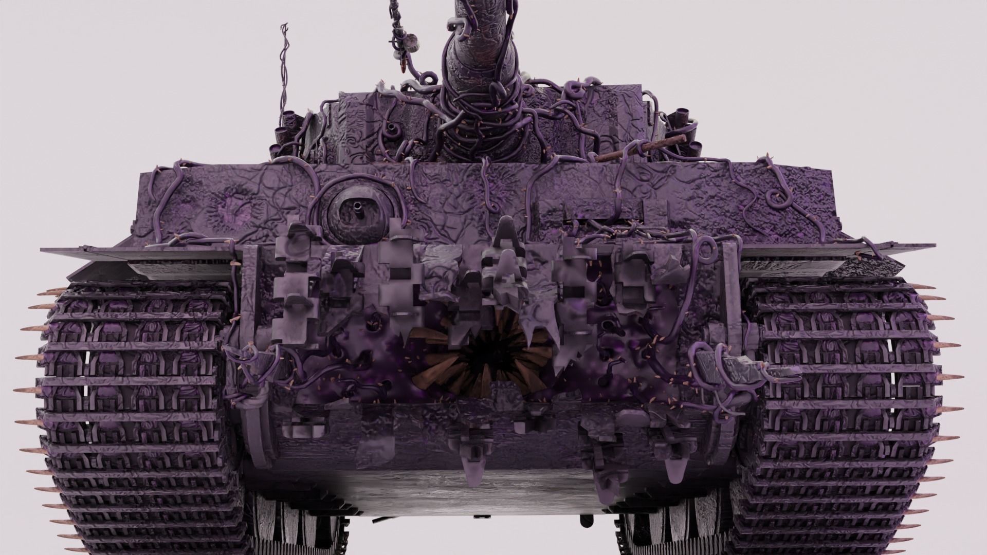 Demonic Heavy Tank Free 3D model_9