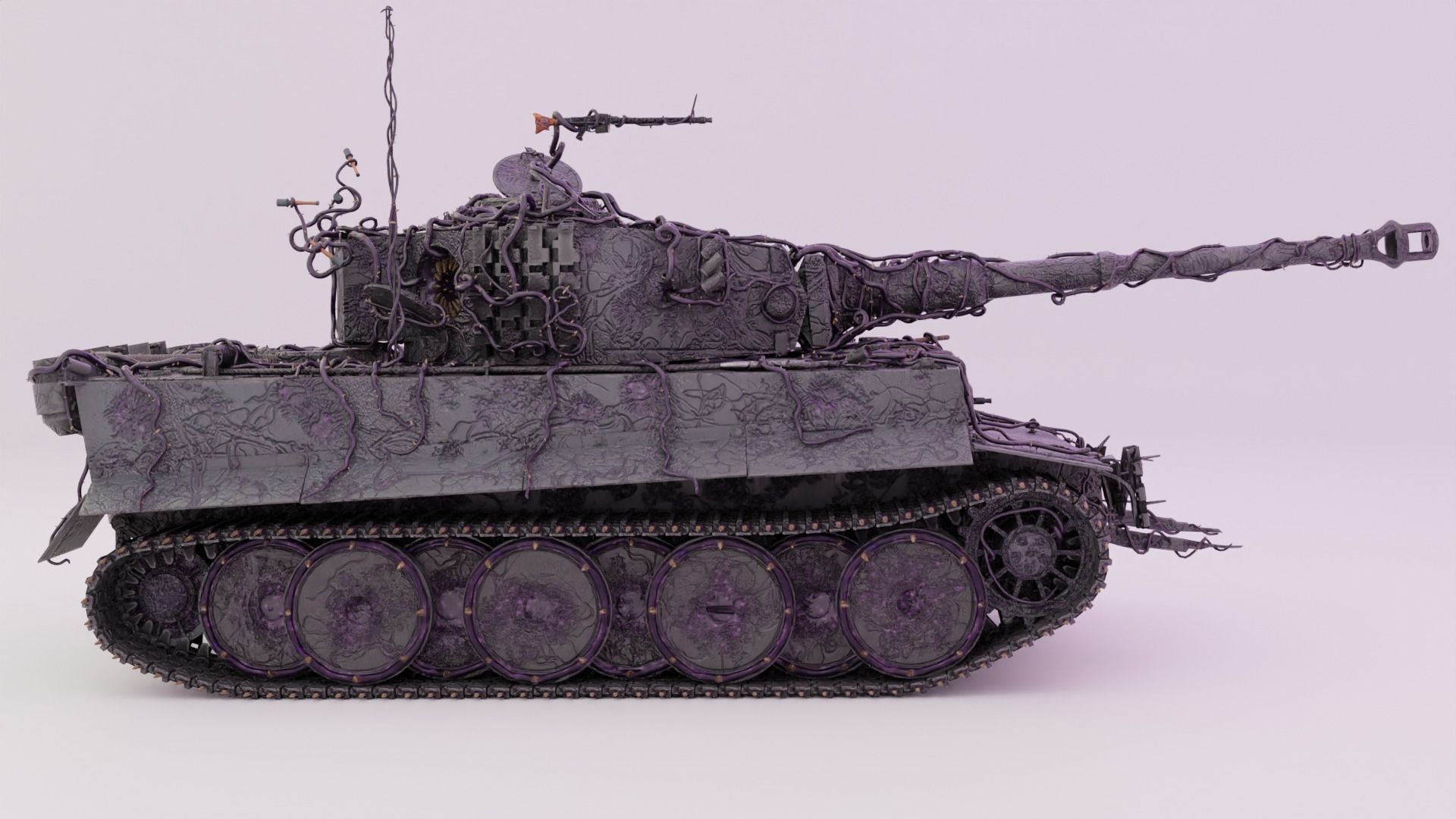 Demonic Heavy Tank Free 3D model_8