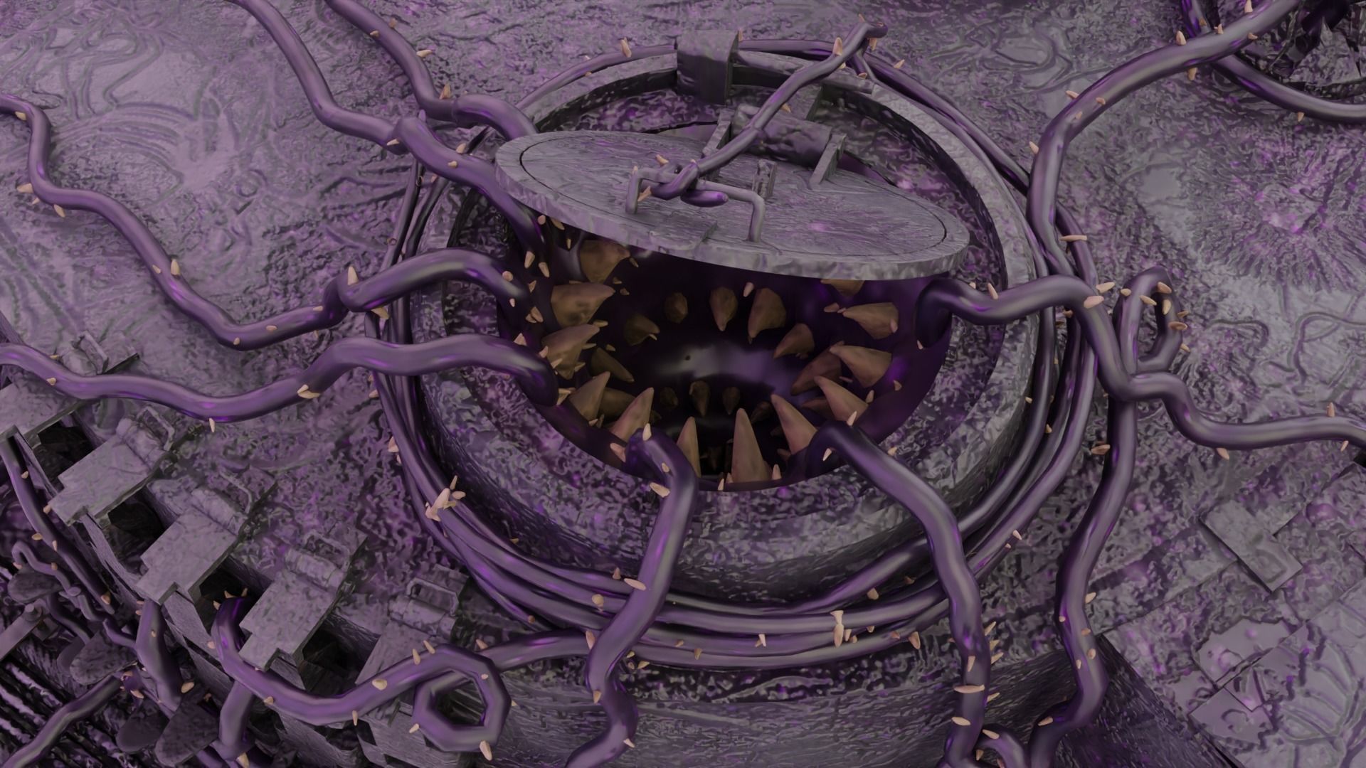 Demonic Heavy Tank Free 3D model_11