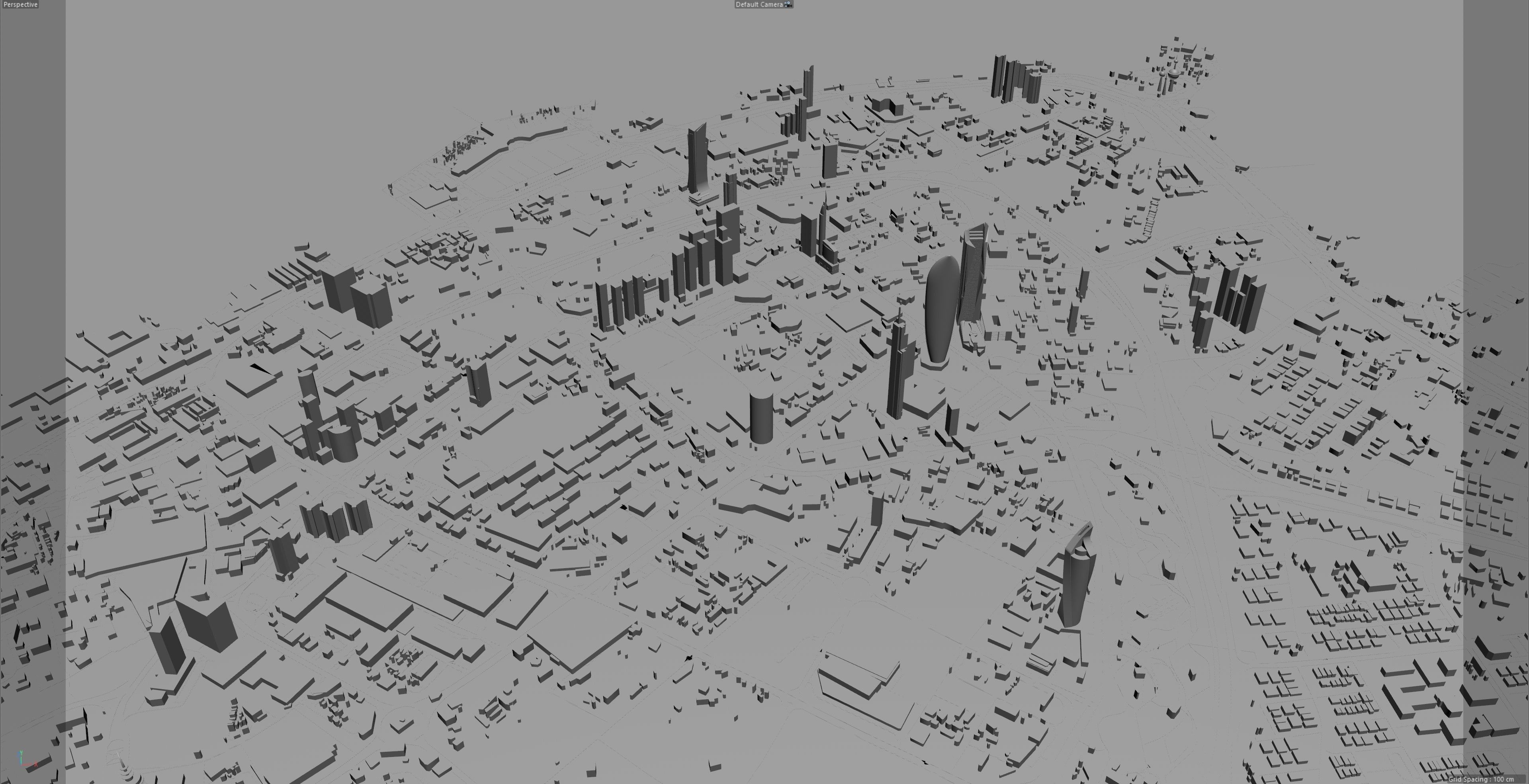 Kuwait Downtown Low-poly 3D model_11