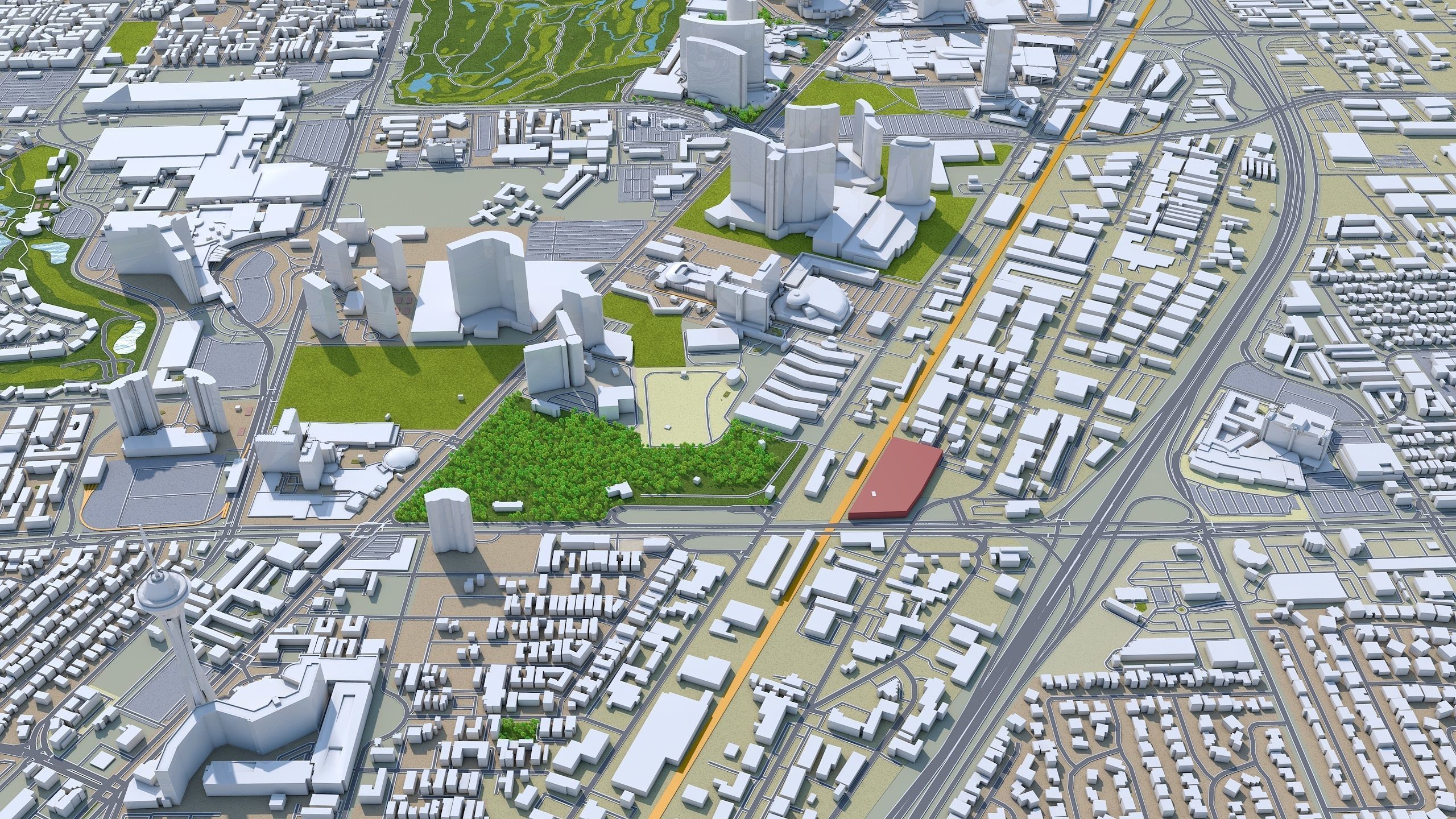 Las Vegas Strip Nevada USA Low-poly 3D model_7