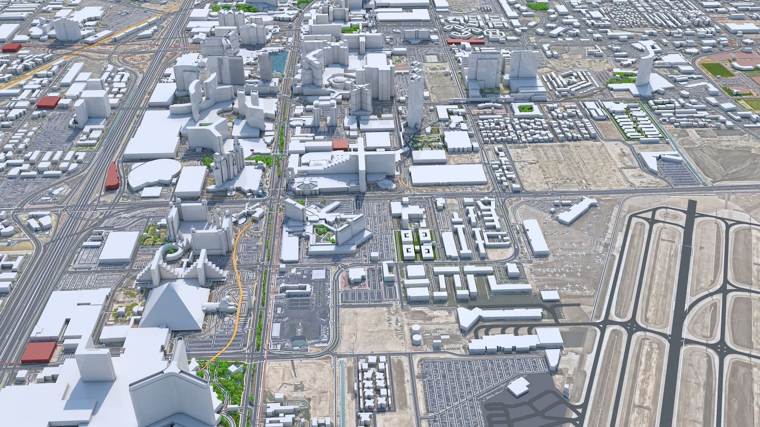 Las Vegas Strip Nevada USA Low-poly 3D model_2