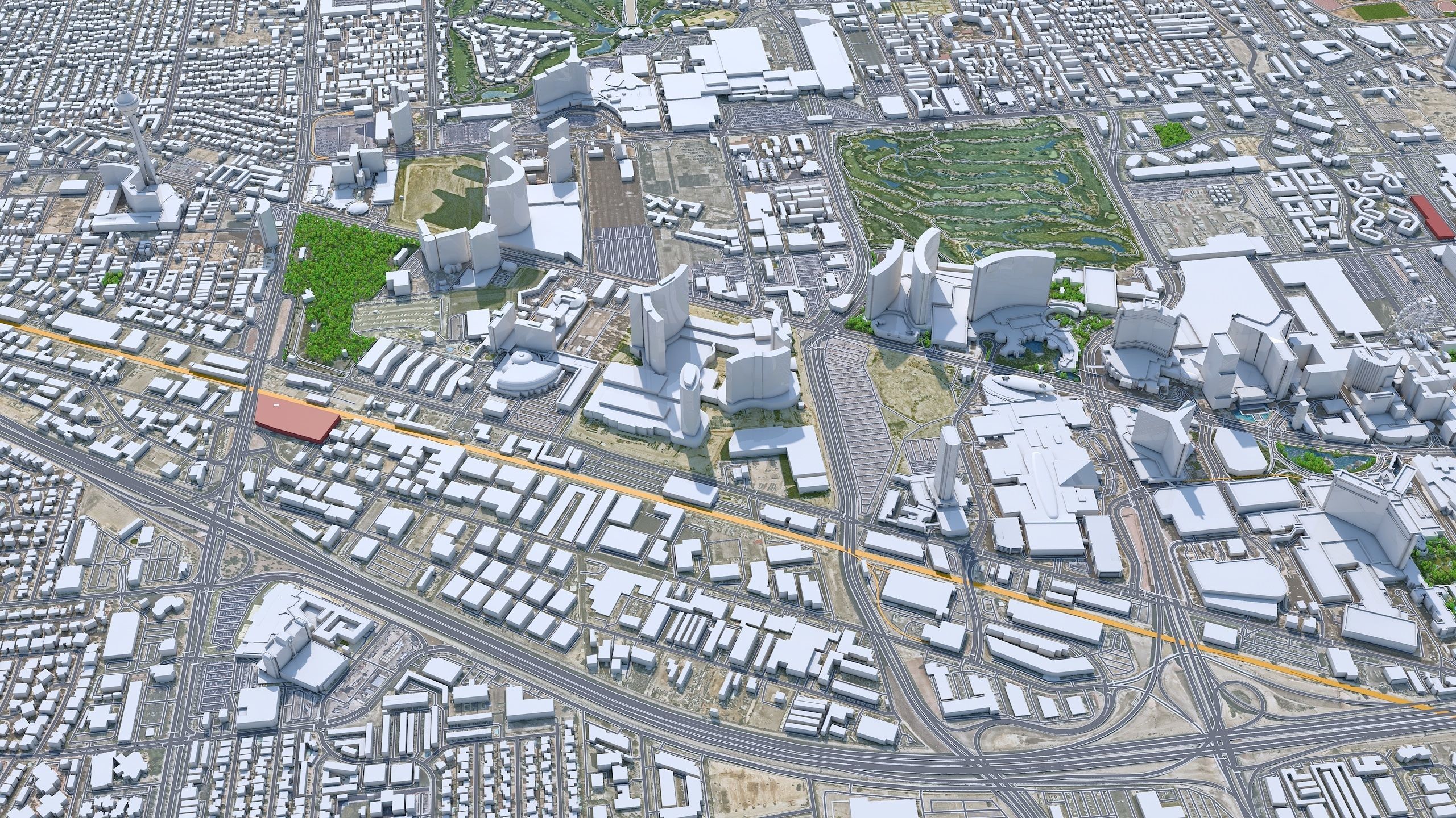 Las Vegas Strip Nevada USA Low-poly 3D model_4