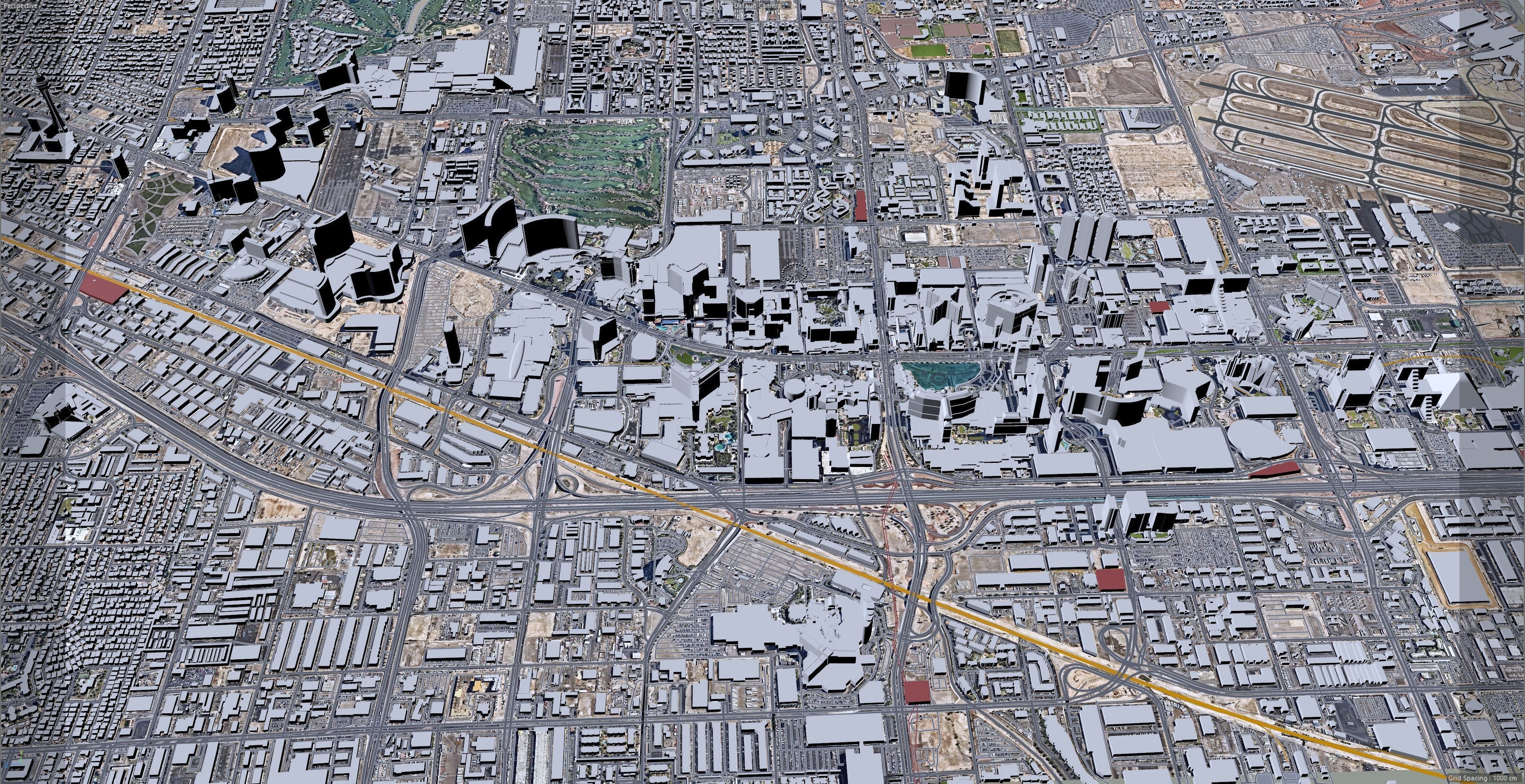 Las Vegas Strip Nevada USA Low-poly 3D model_9