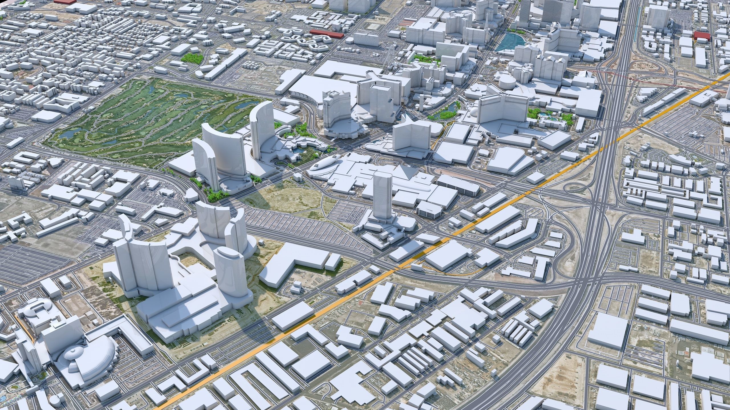 Las Vegas Strip Nevada USA Low-poly 3D model_5
