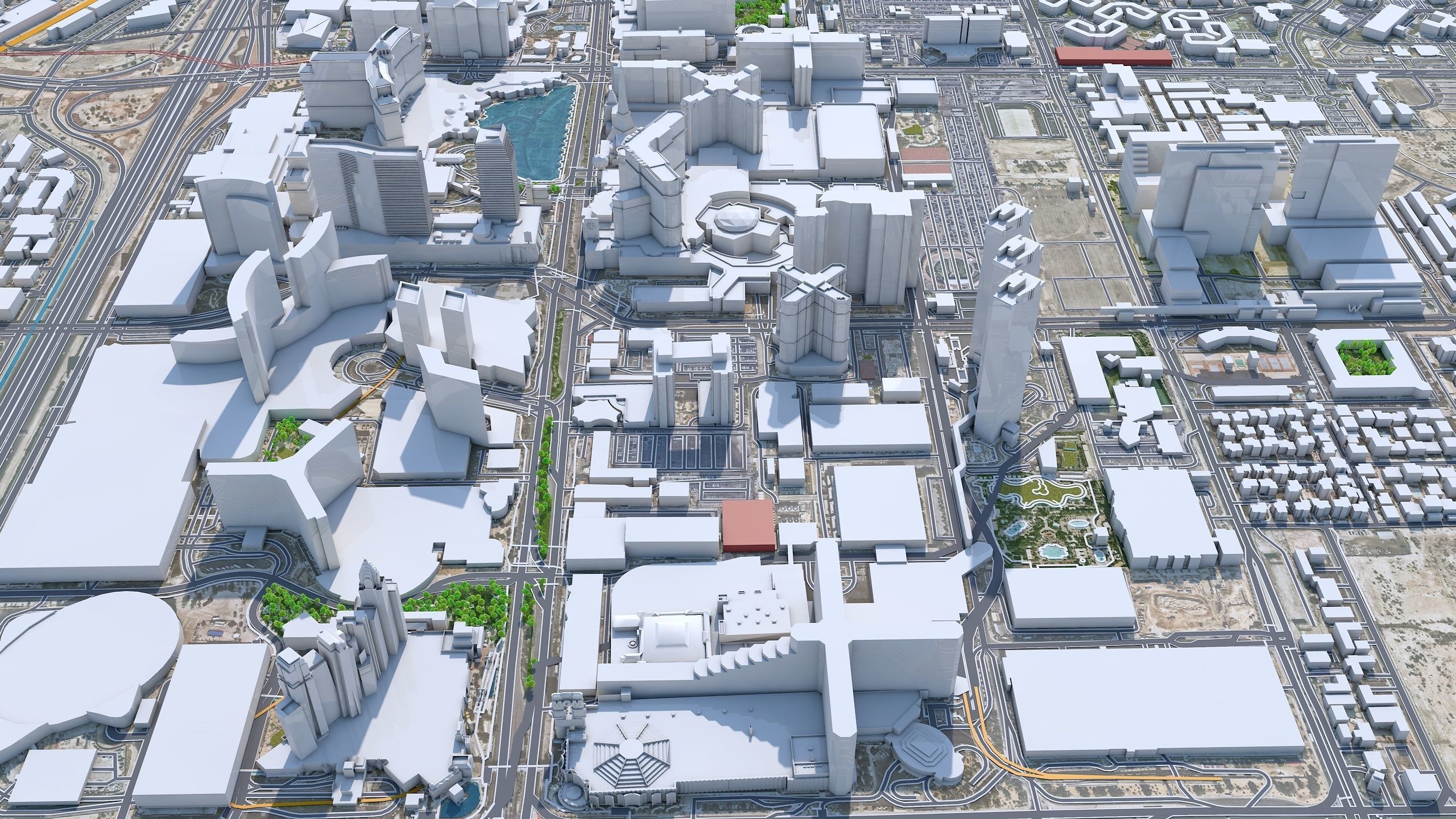 Las Vegas Strip Nevada USA Low-poly 3D model_1