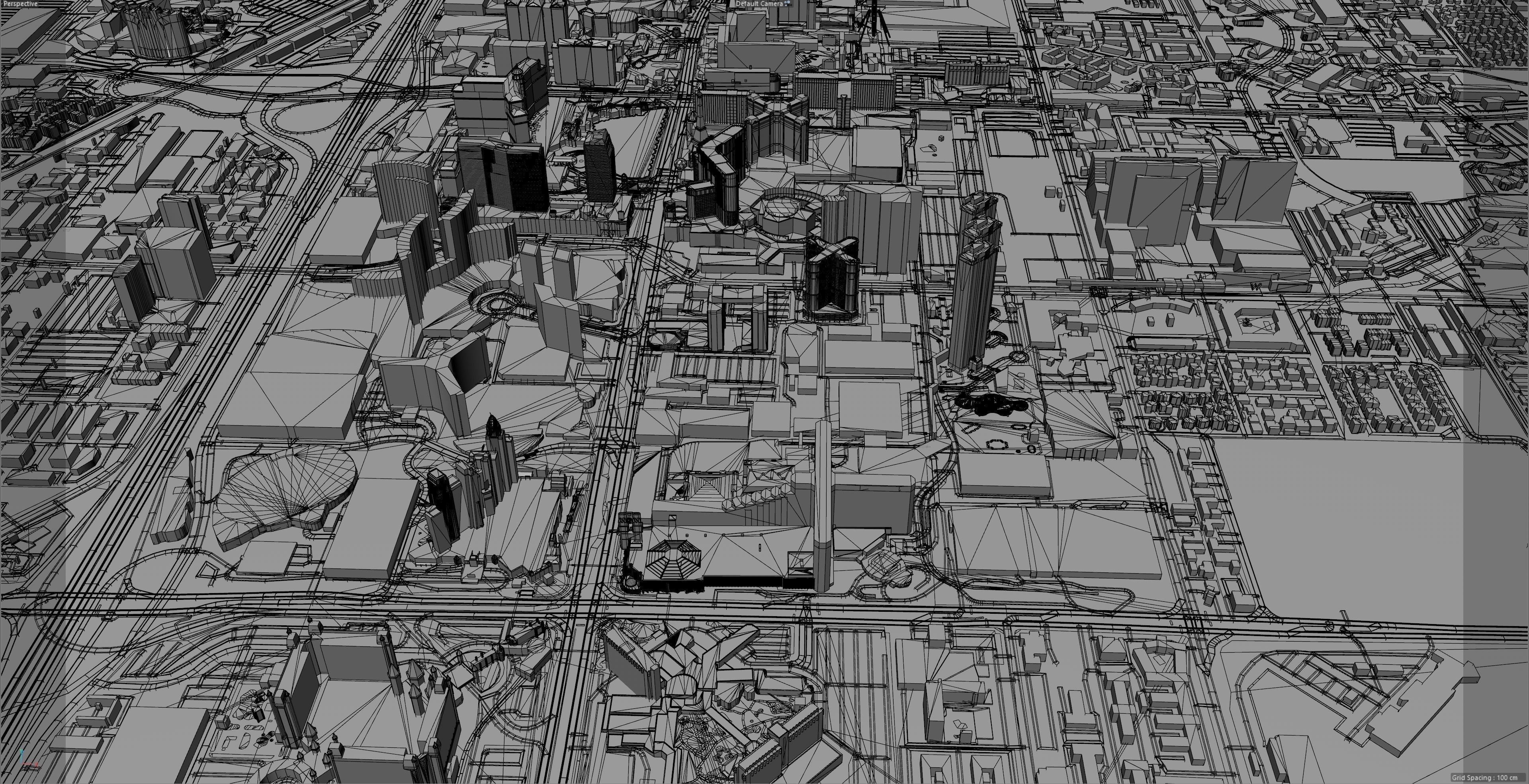 Las Vegas Strip Nevada USA Low-poly 3D model_10