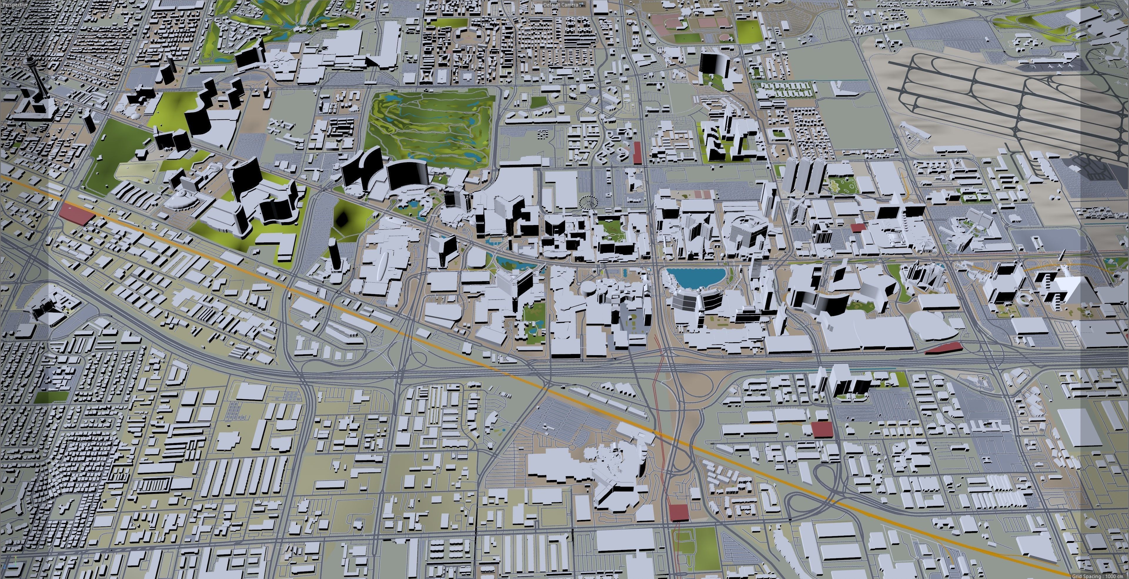 Las Vegas Strip Nevada USA Low-poly 3D model_8