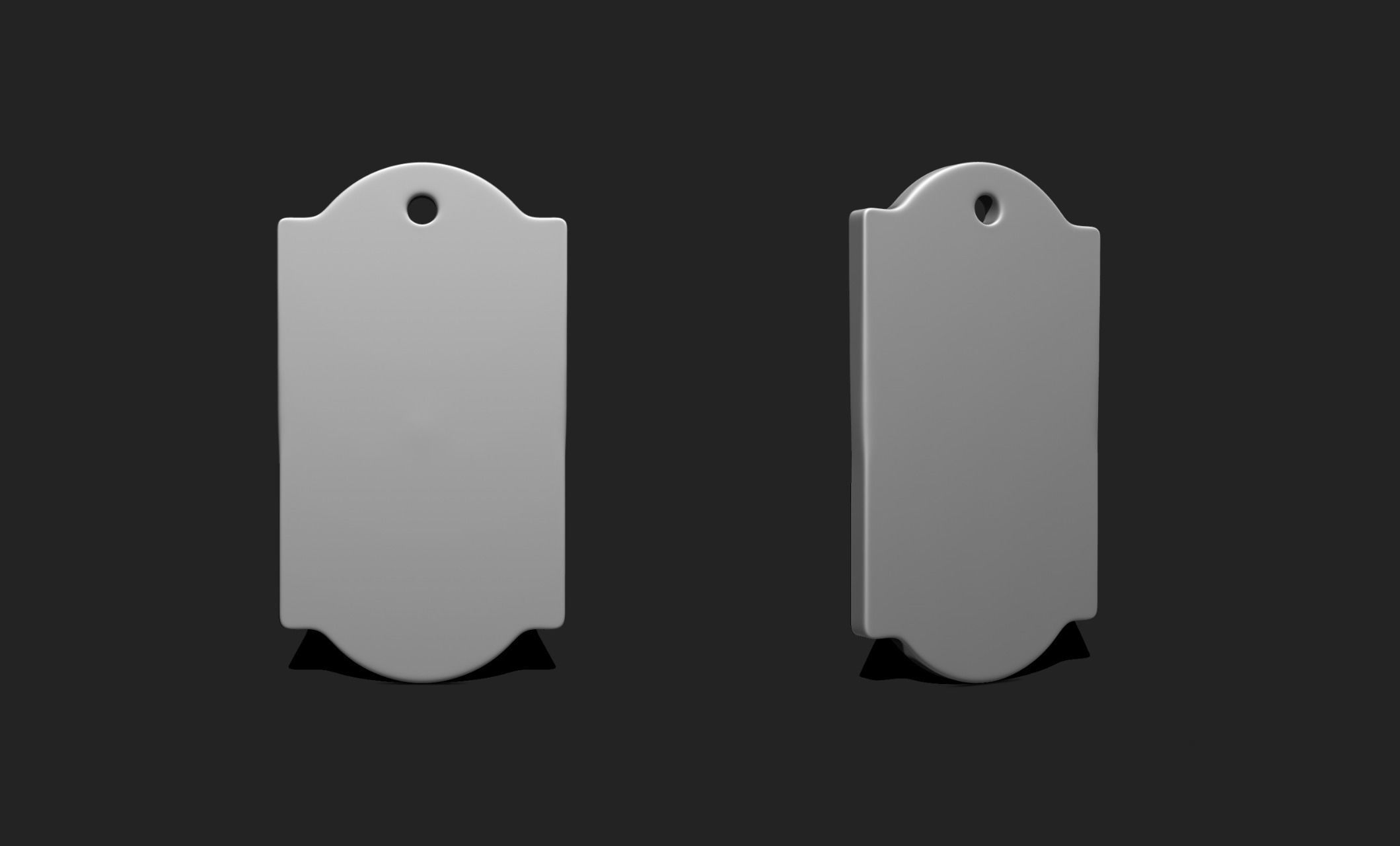 3D Shape Pendant - Plate - Plaque - Decor - Jewelry 04 3D print model_1