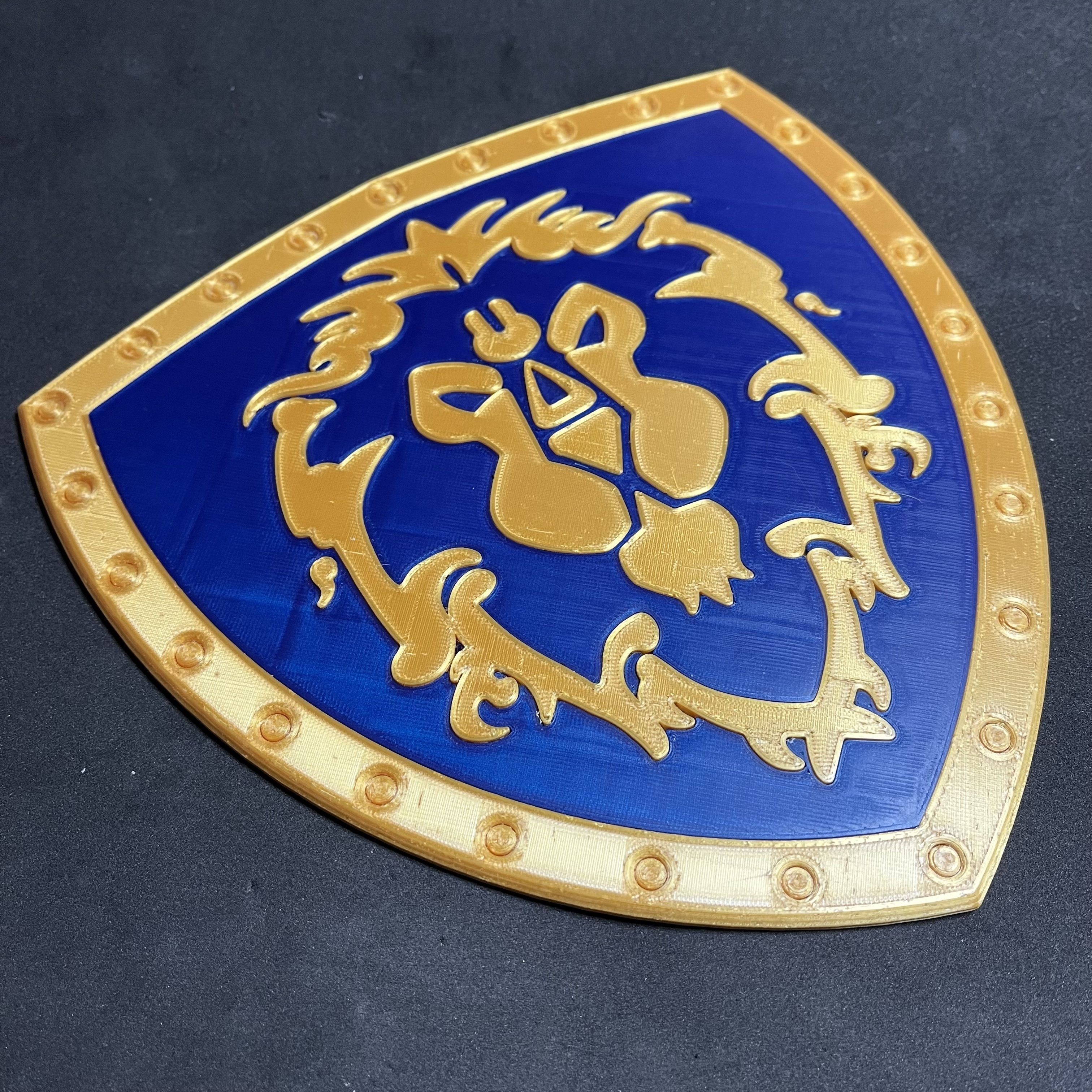 WoW Shield of the Alliance Wall Plaque 3D print model_5