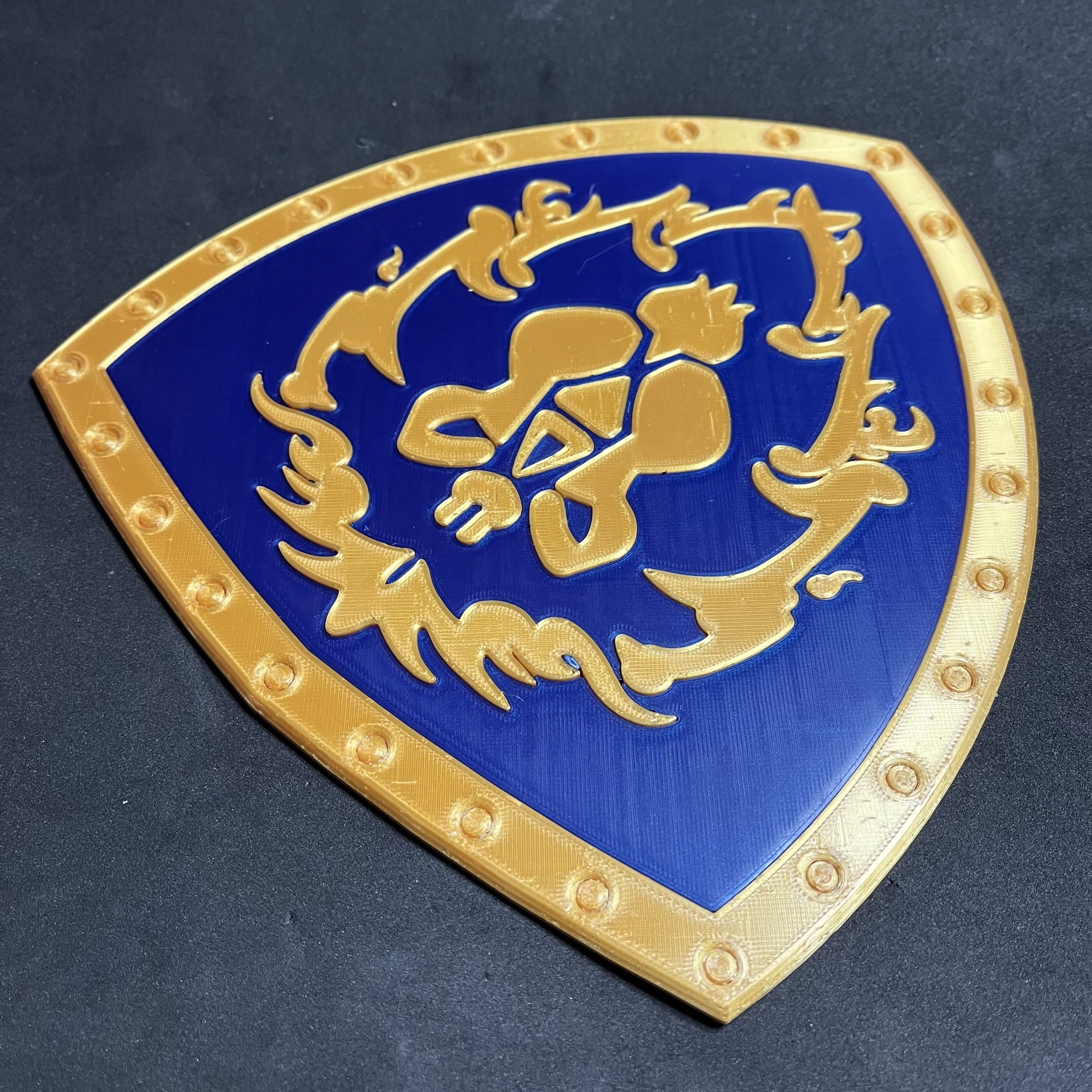 WoW Shield of the Alliance Wall Plaque 3D print model_4