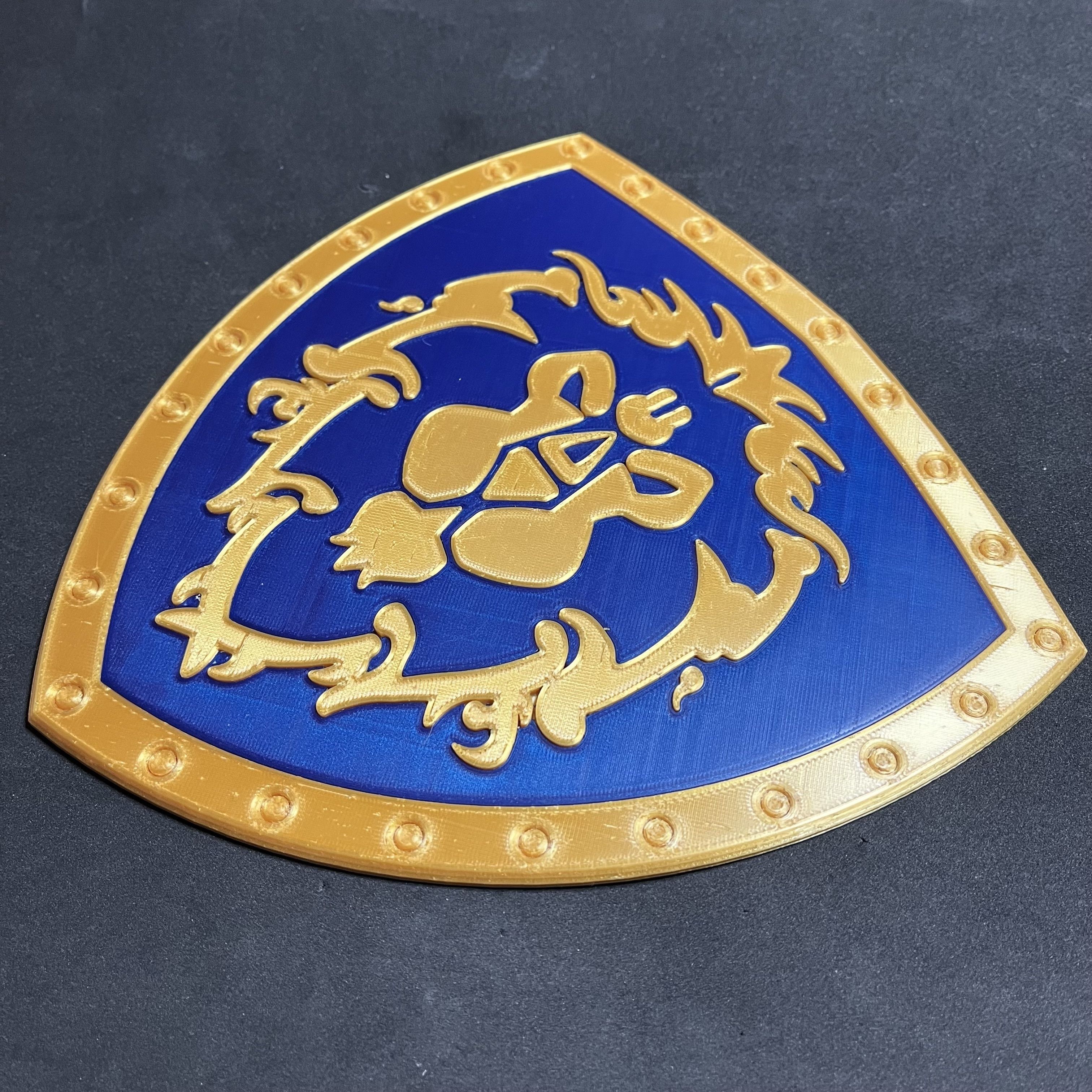 WoW Shield of the Alliance Wall Plaque 3D print model_2
