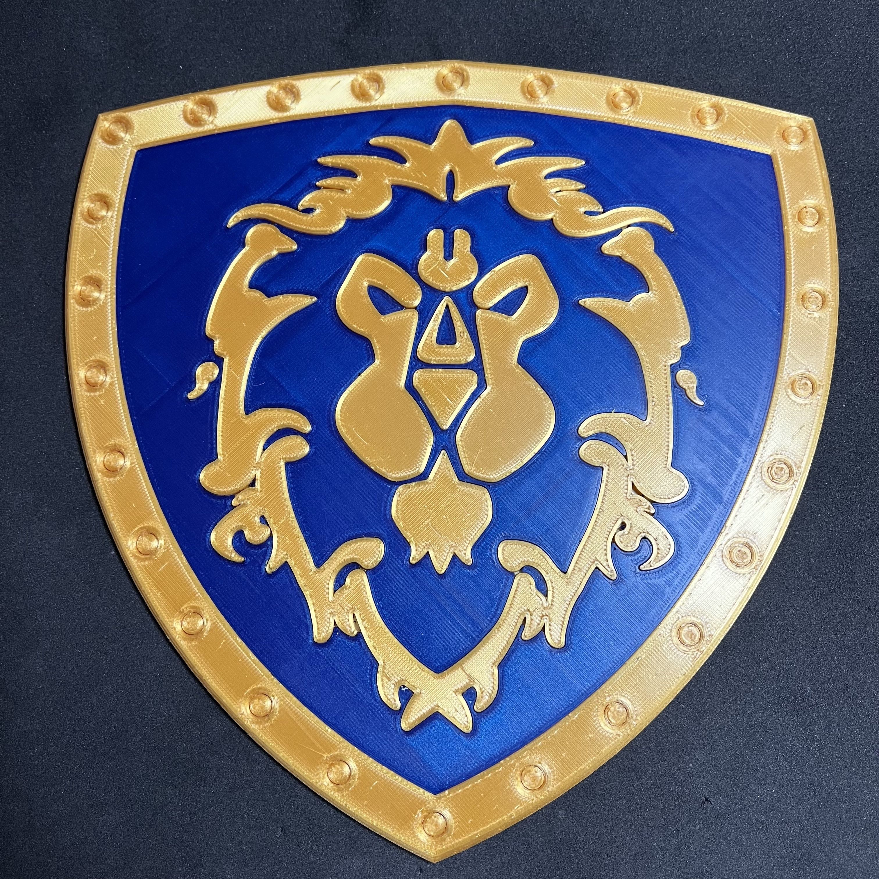WoW Shield of the Alliance Wall Plaque 3D print model_1