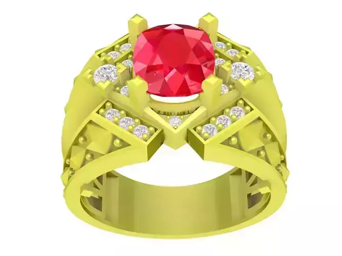 luxury korean diamond men ring 4142