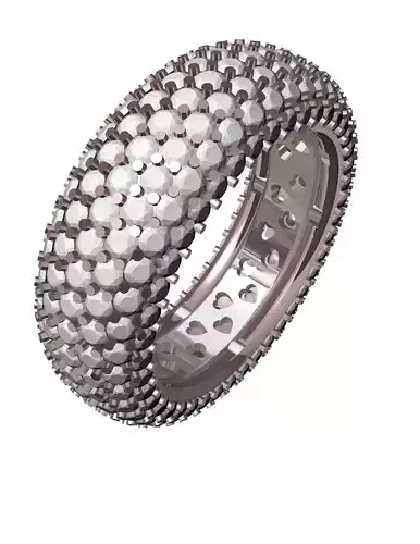 YD100 ring with diamonds
