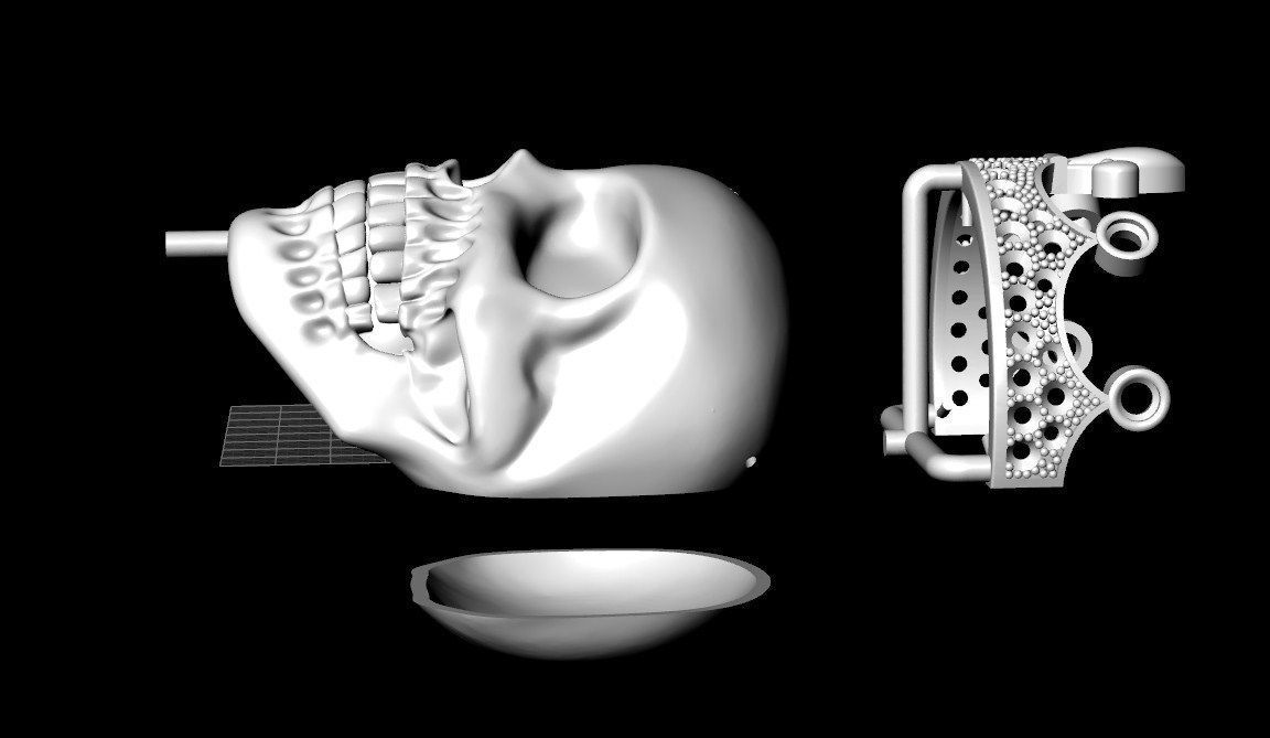 skull pendant 3D print model_5
