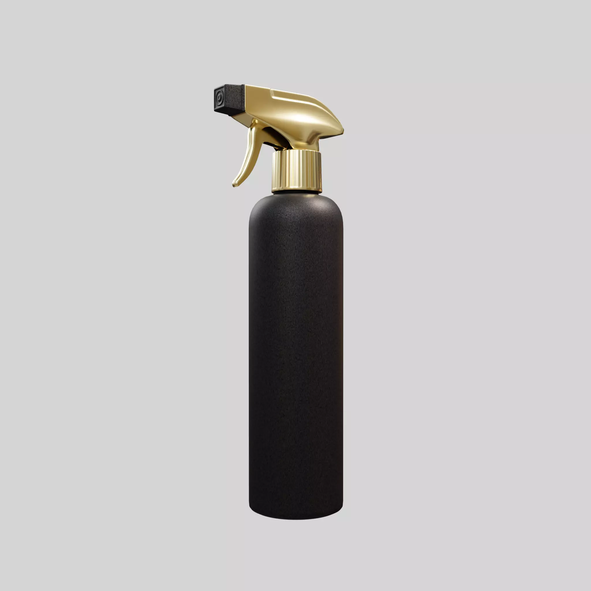 Water spray black Low-poly 3D model_0