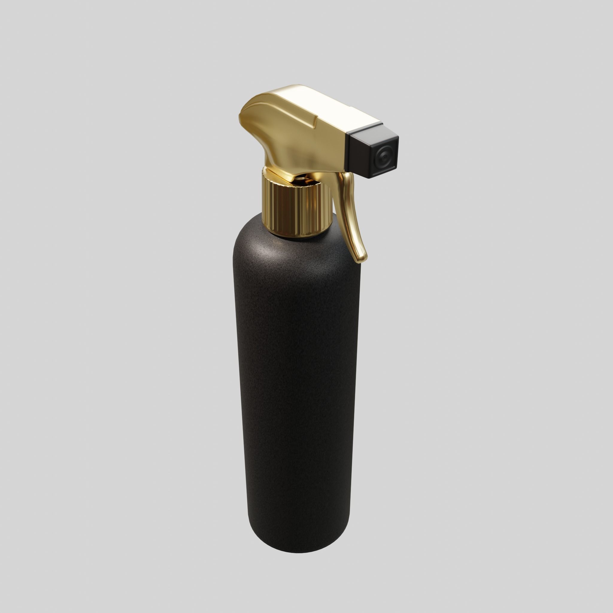 Water spray black Low-poly 3D model_3